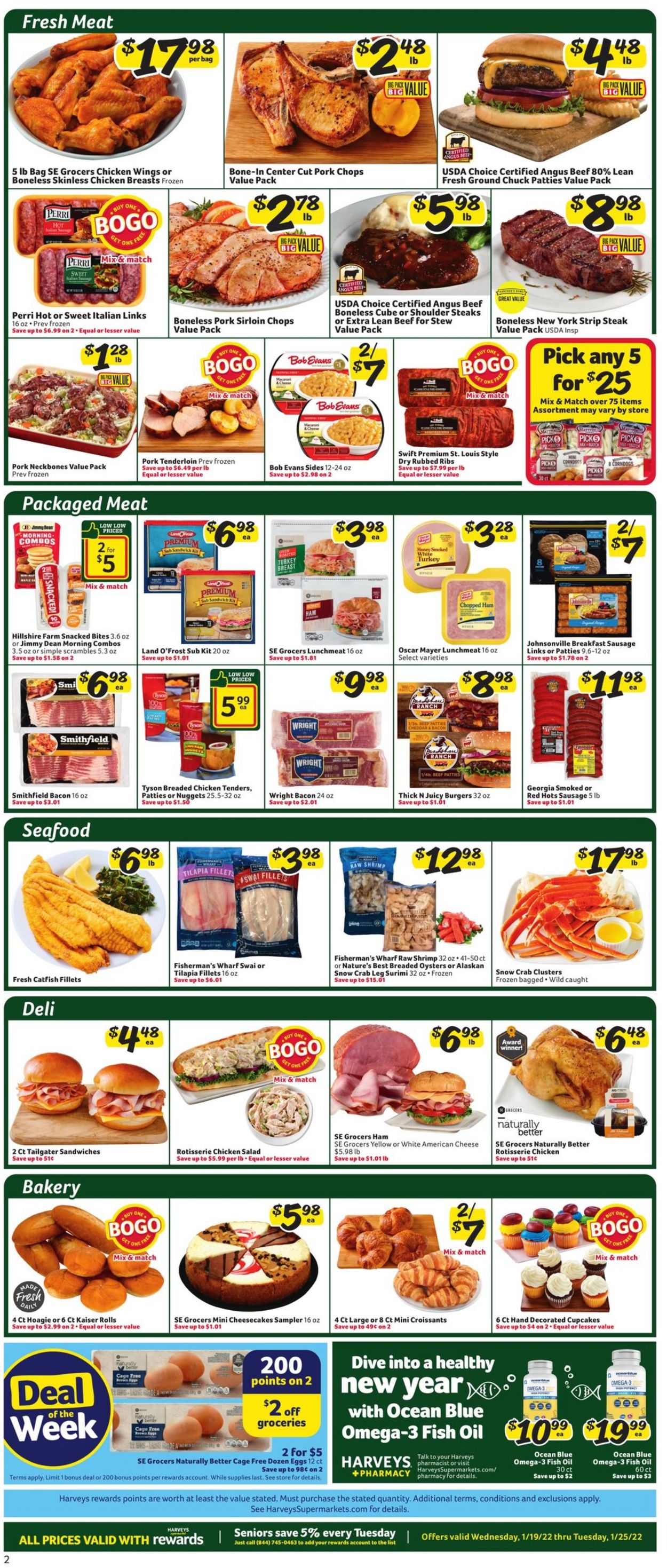Catalogue Harveys Supermarket from 01/19/2022