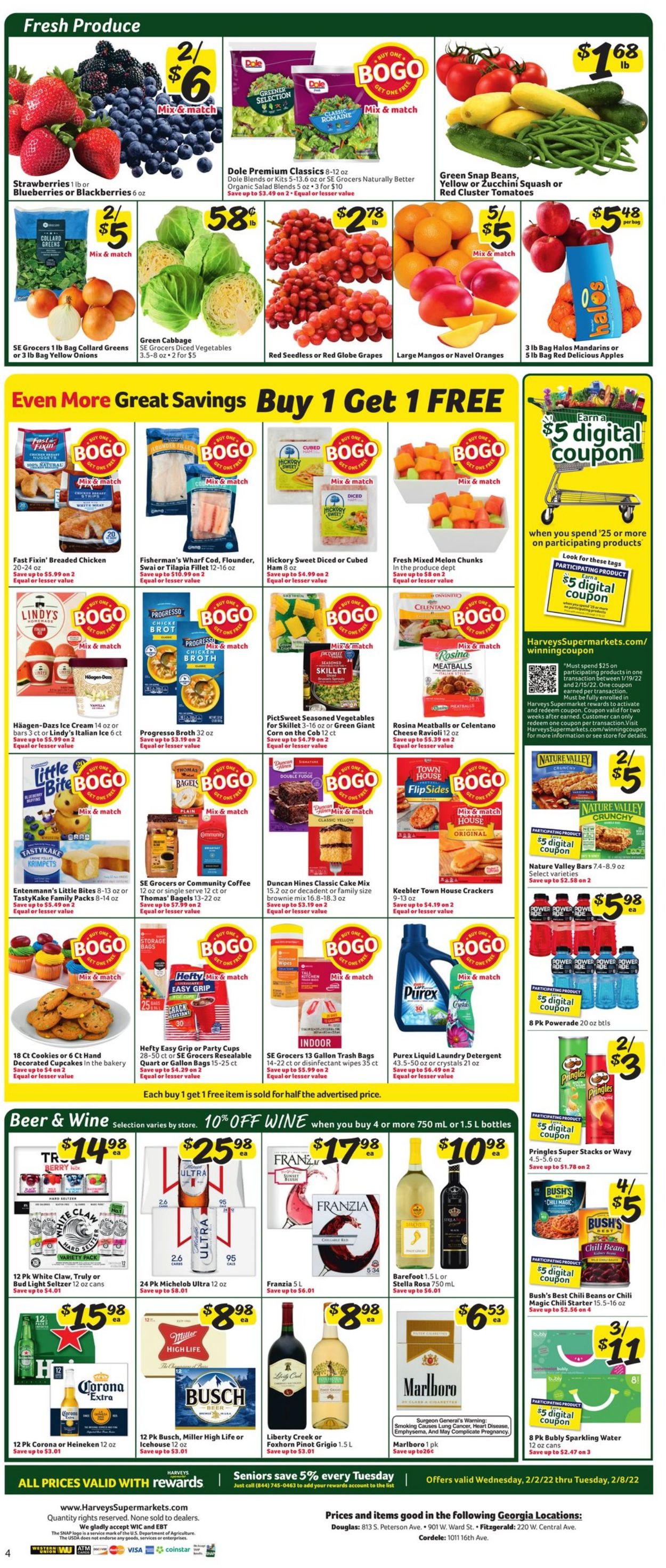 Catalogue Harveys Supermarket from 02/02/2022