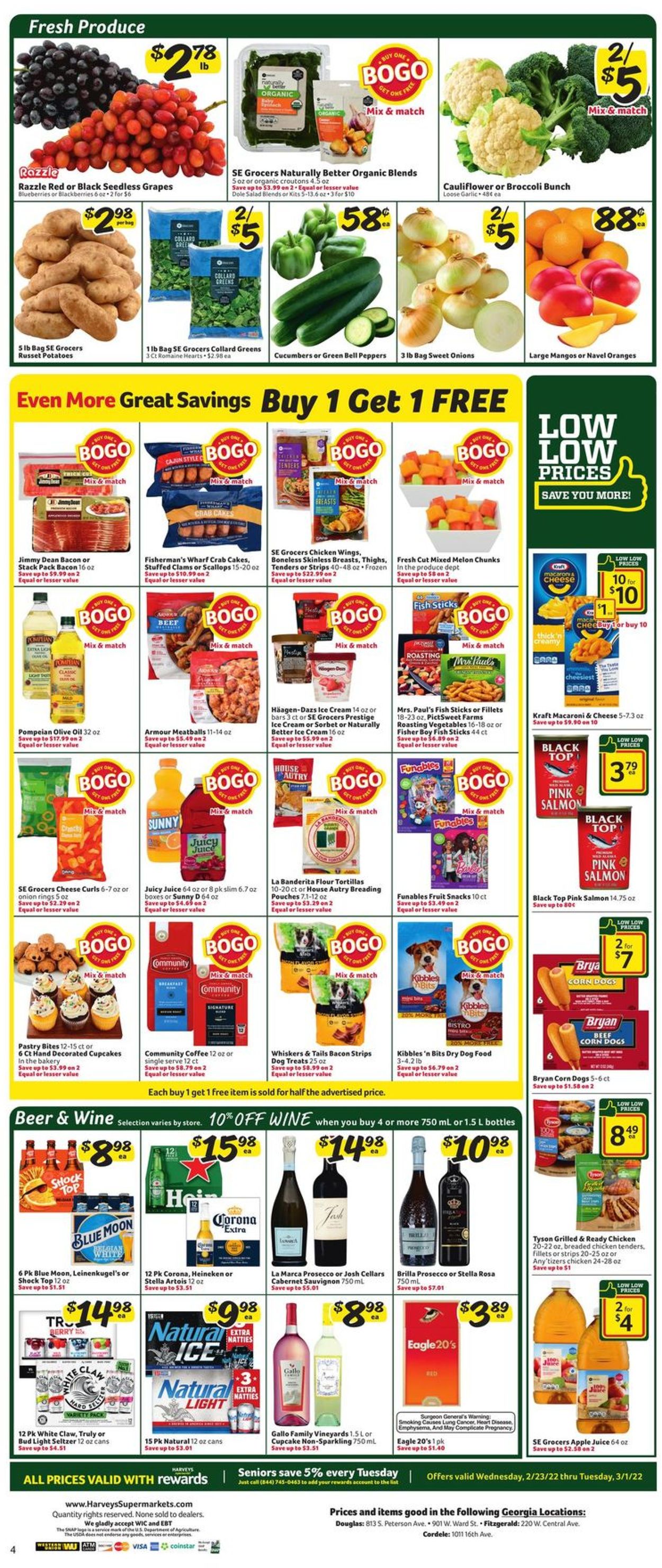 Catalogue Harveys Supermarket from 02/23/2022