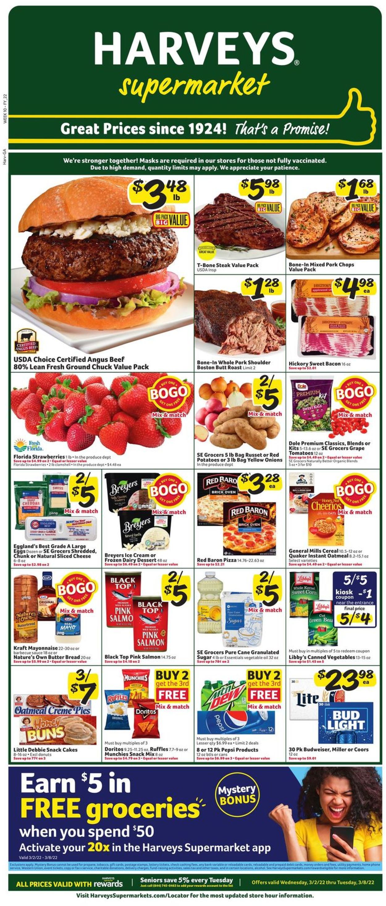 Catalogue Harveys Supermarket from 03/02/2022