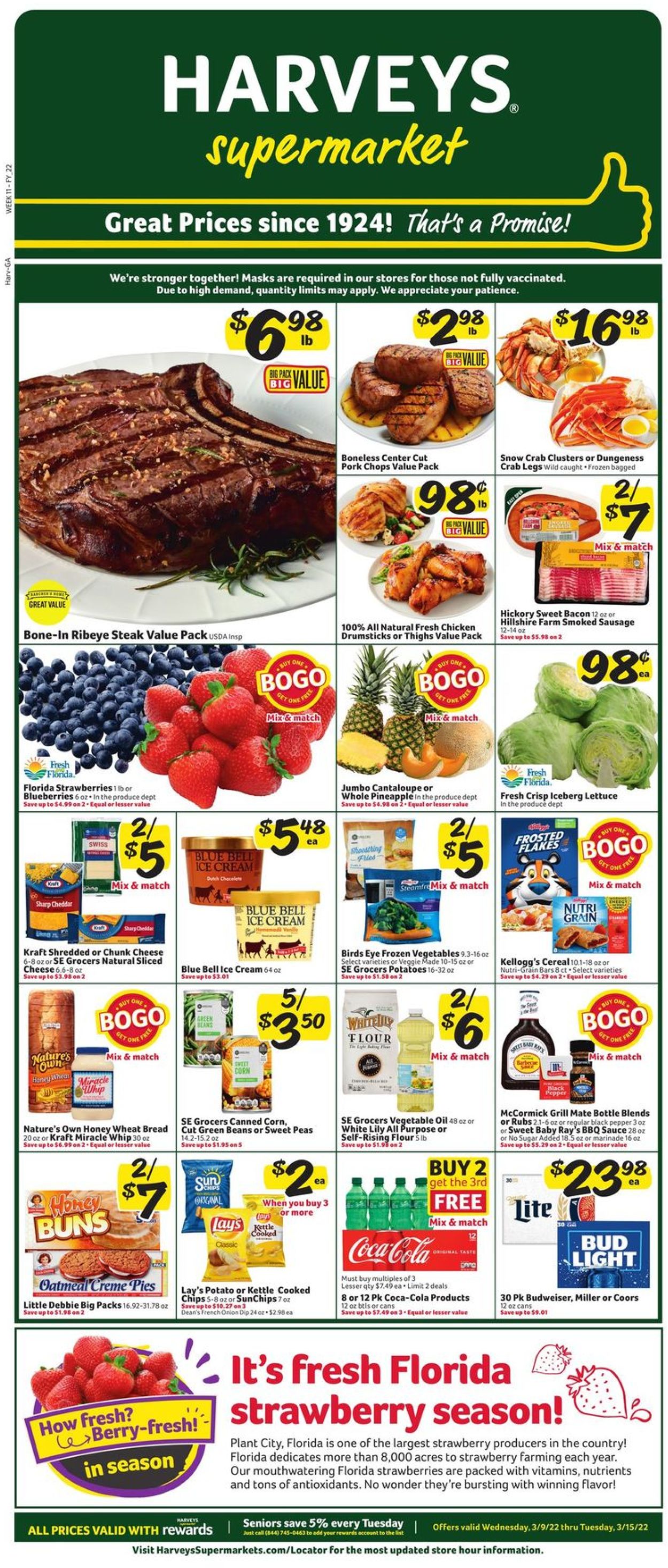 Catalogue Harveys Supermarket from 03/09/2022