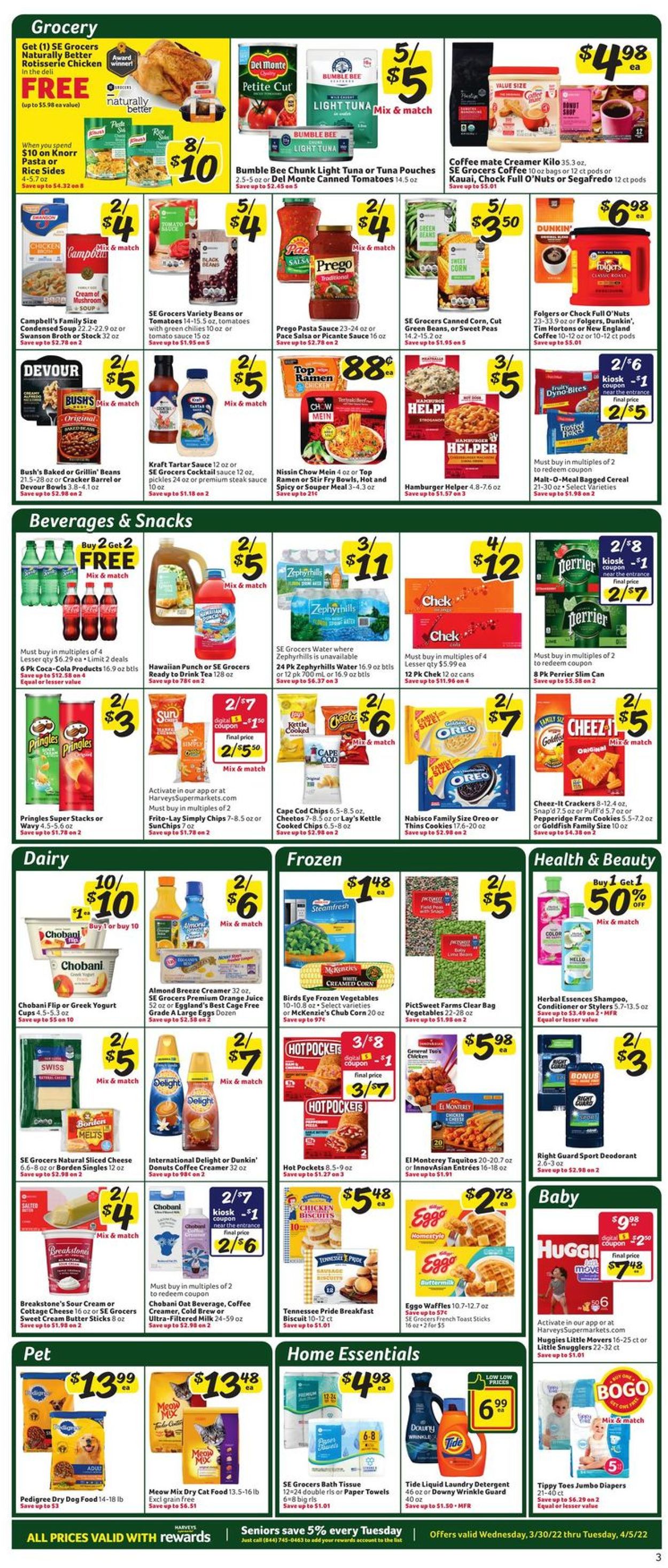 Catalogue Harveys Supermarket from 03/30/2022