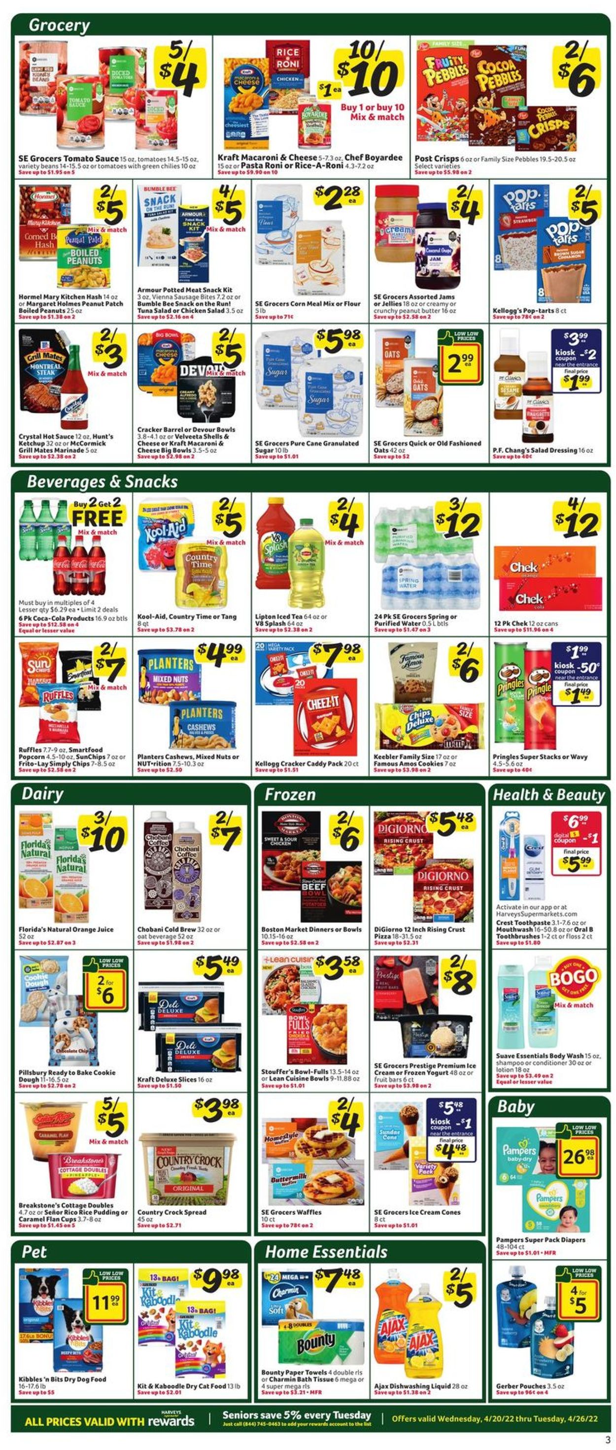 Catalogue Harveys Supermarket from 04/20/2022