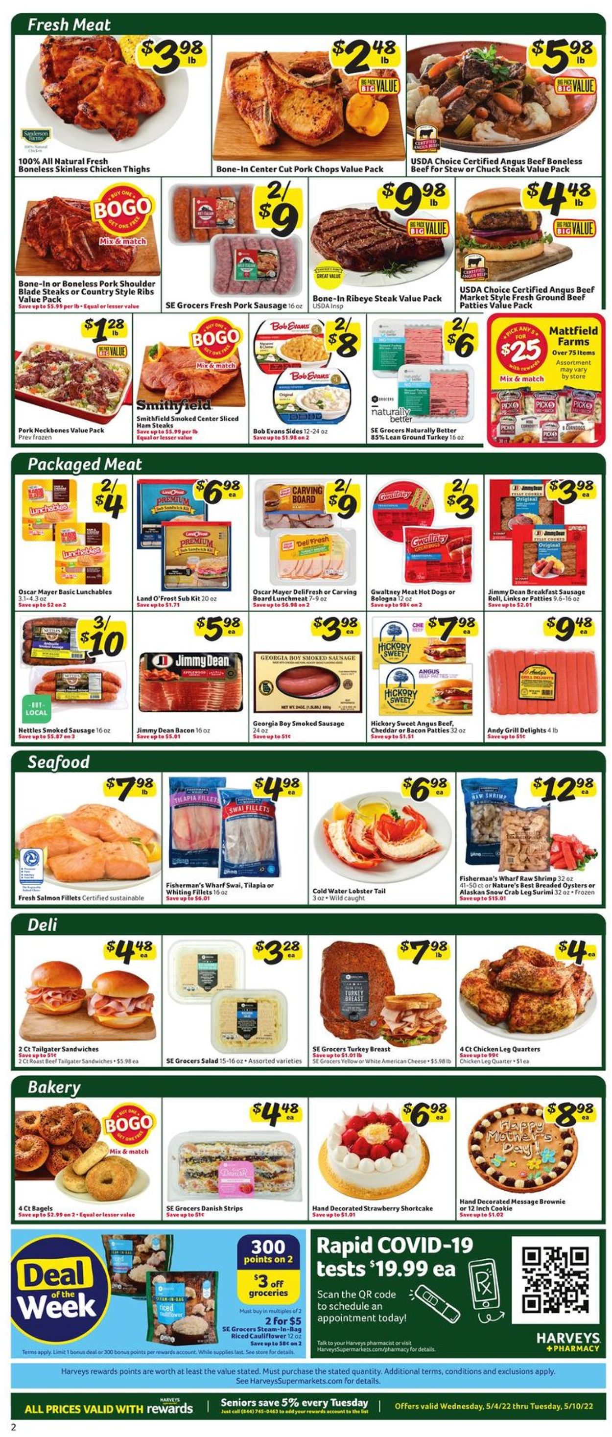 Catalogue Harveys Supermarket from 05/04/2022