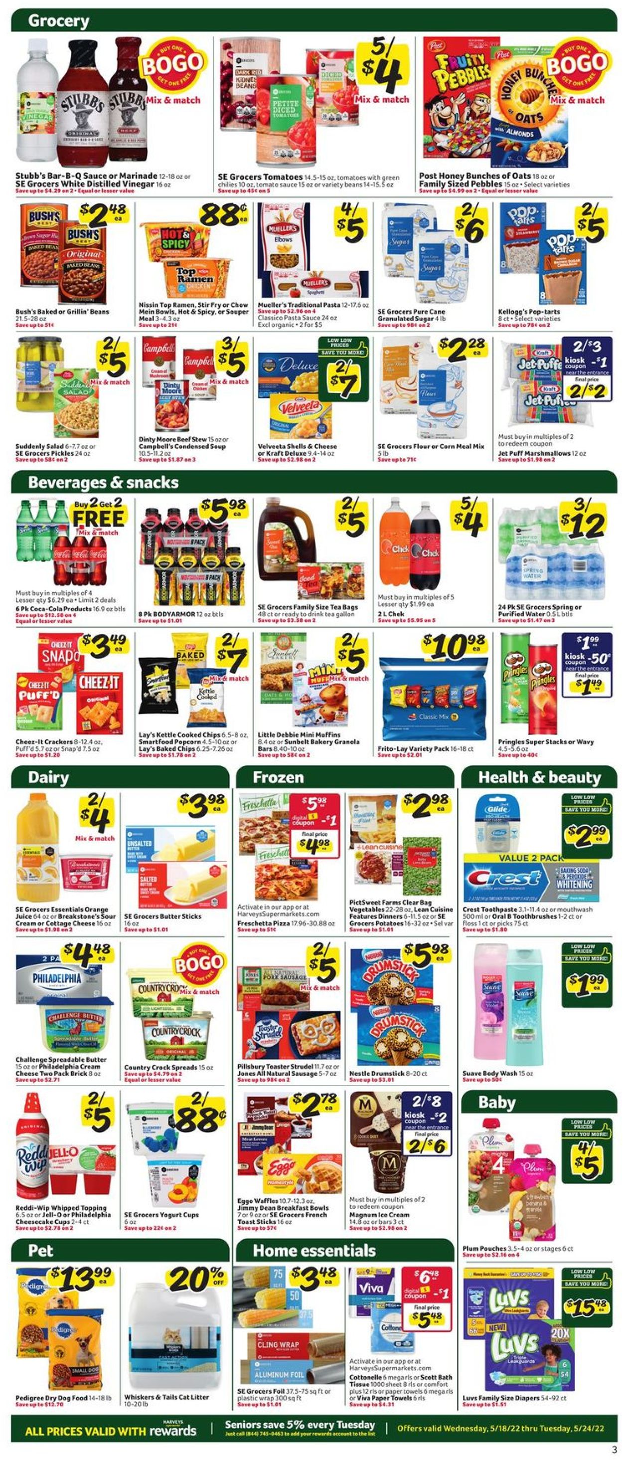 Catalogue Harveys Supermarket from 05/18/2022