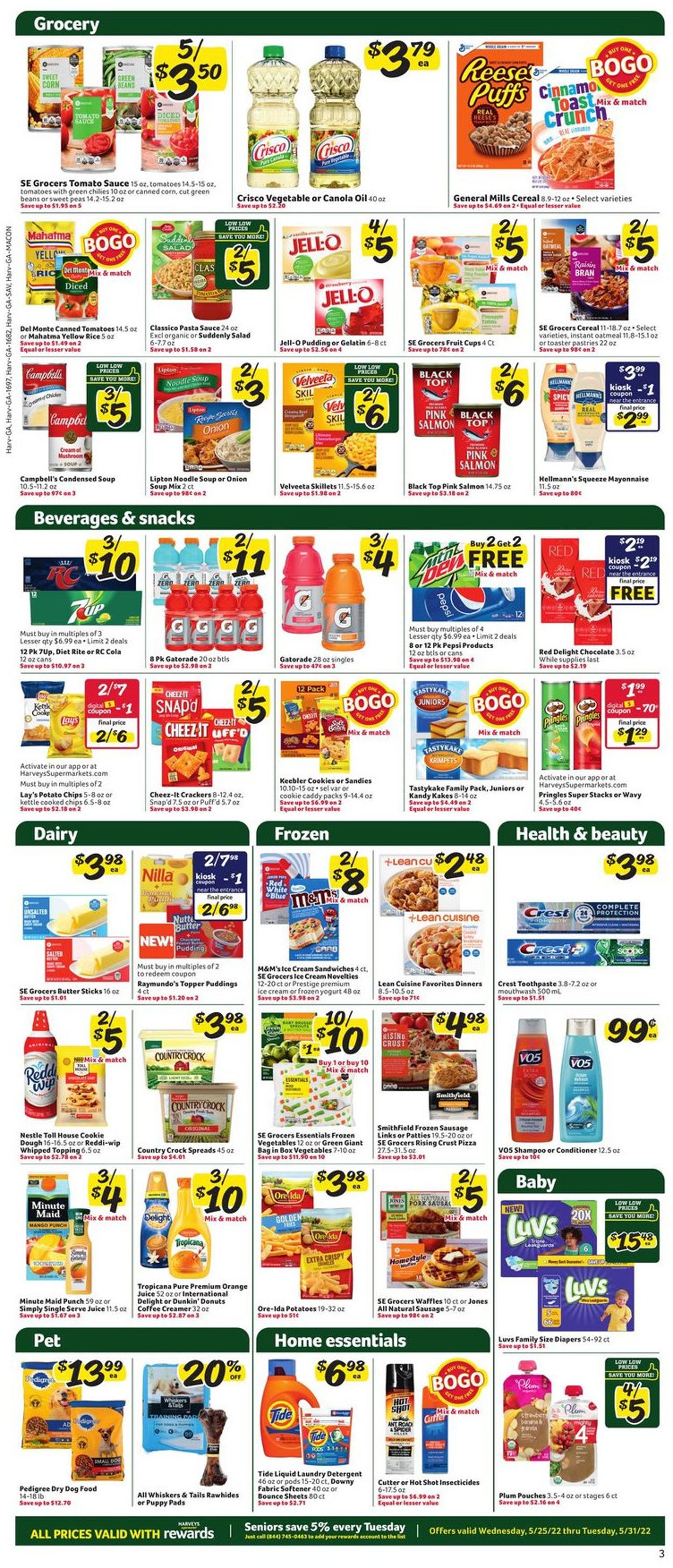 Catalogue Harveys Supermarket from 05/25/2022