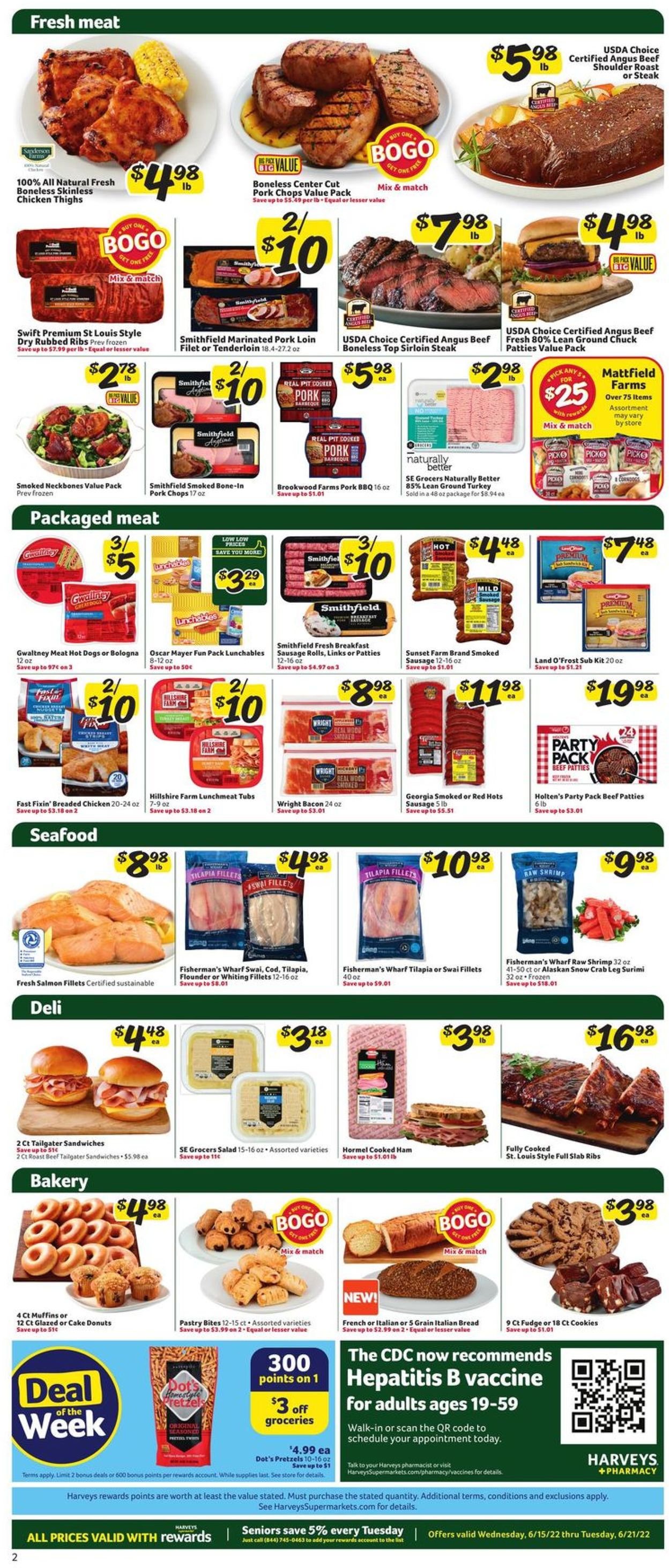 Catalogue Harveys Supermarket from 06/15/2022
