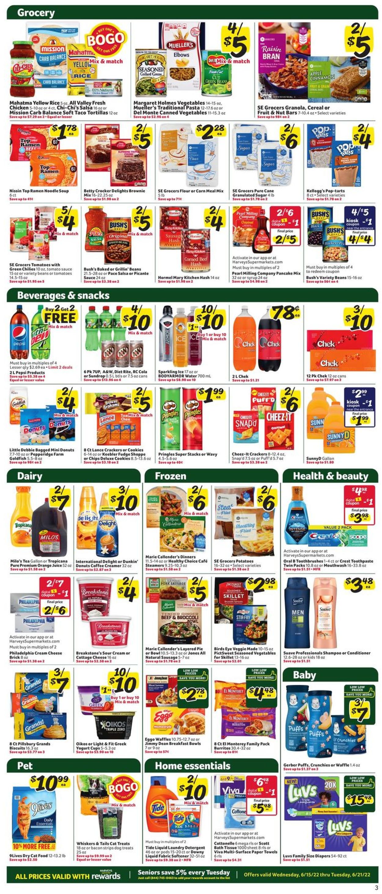 Catalogue Harveys Supermarket from 06/15/2022