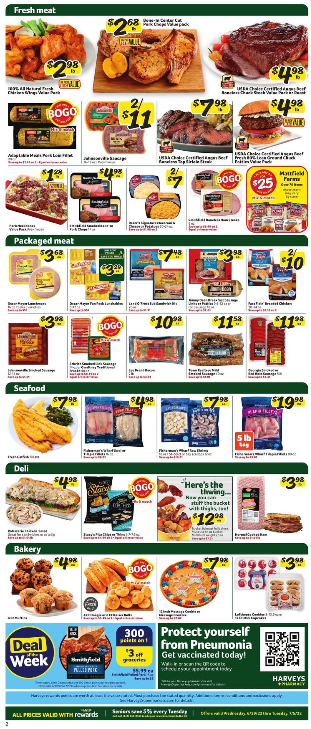 Catalogue Harveys Supermarket from 06/29/2022