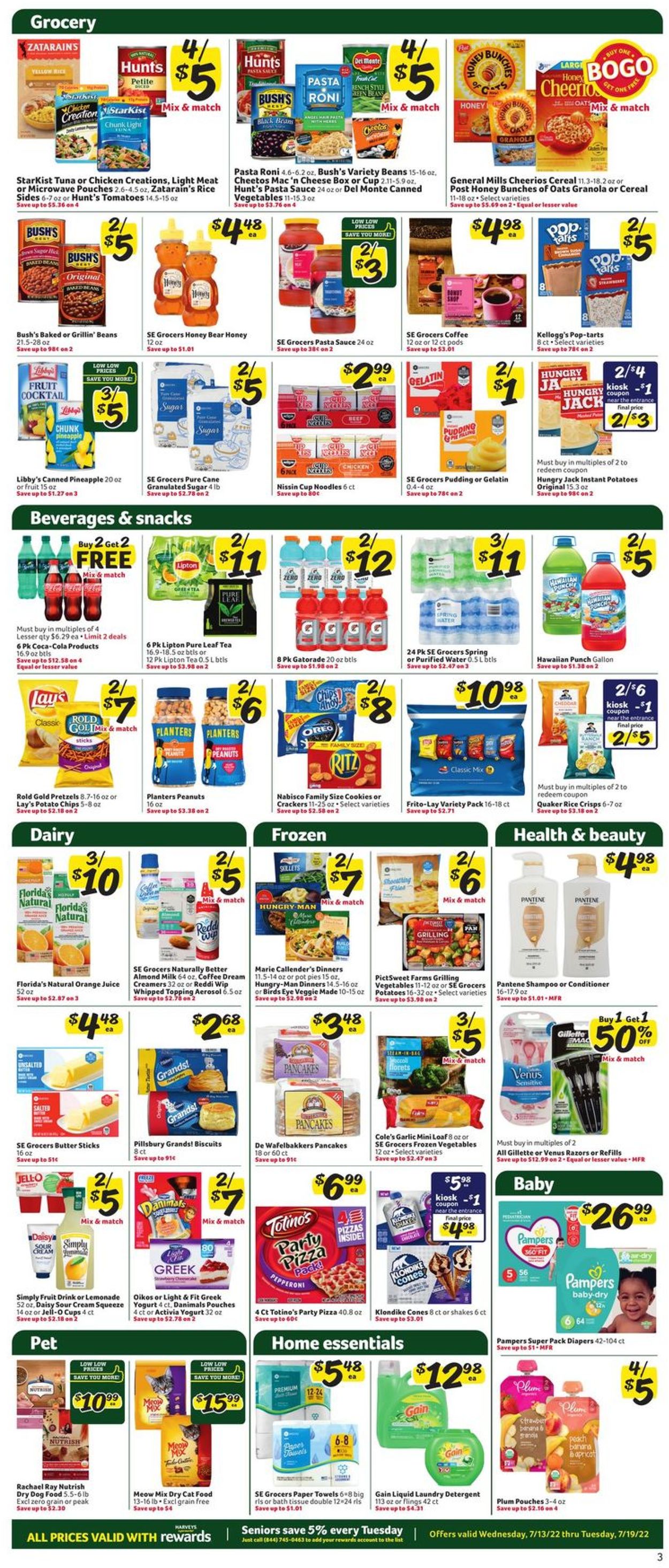 Catalogue Harveys Supermarket from 07/13/2022