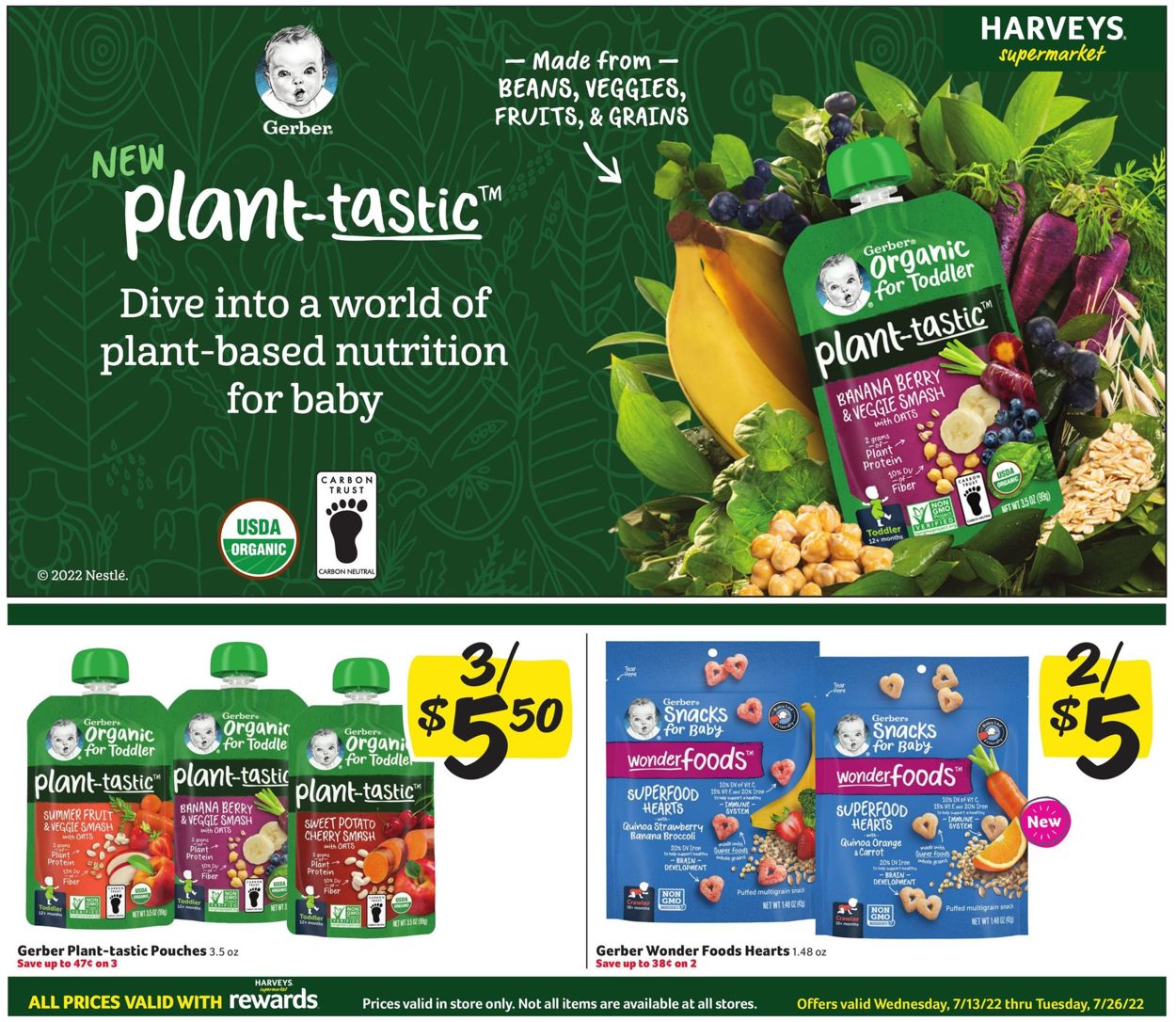 Catalogue Harveys Supermarket from 07/13/2022