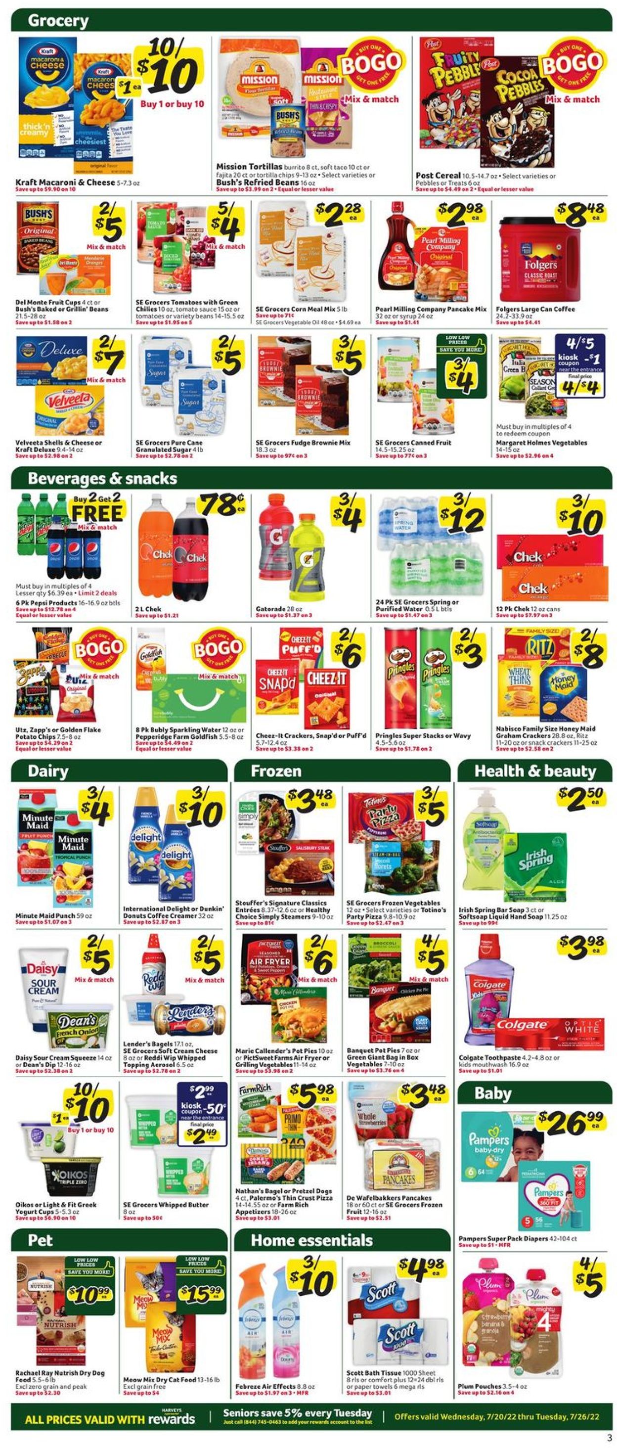 Catalogue Harveys Supermarket from 07/20/2022