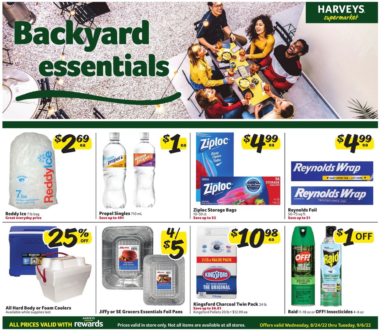 Catalogue Harveys Supermarket from 08/24/2022