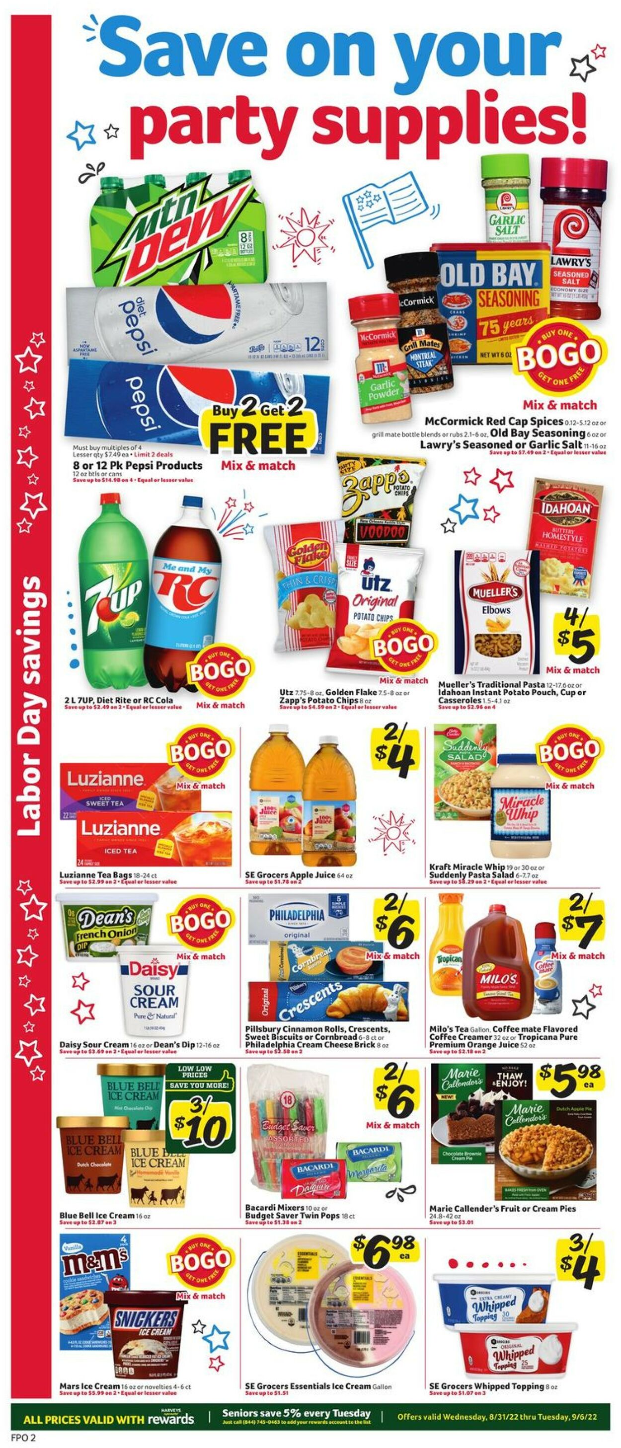 Catalogue Harveys Supermarket from 08/31/2022