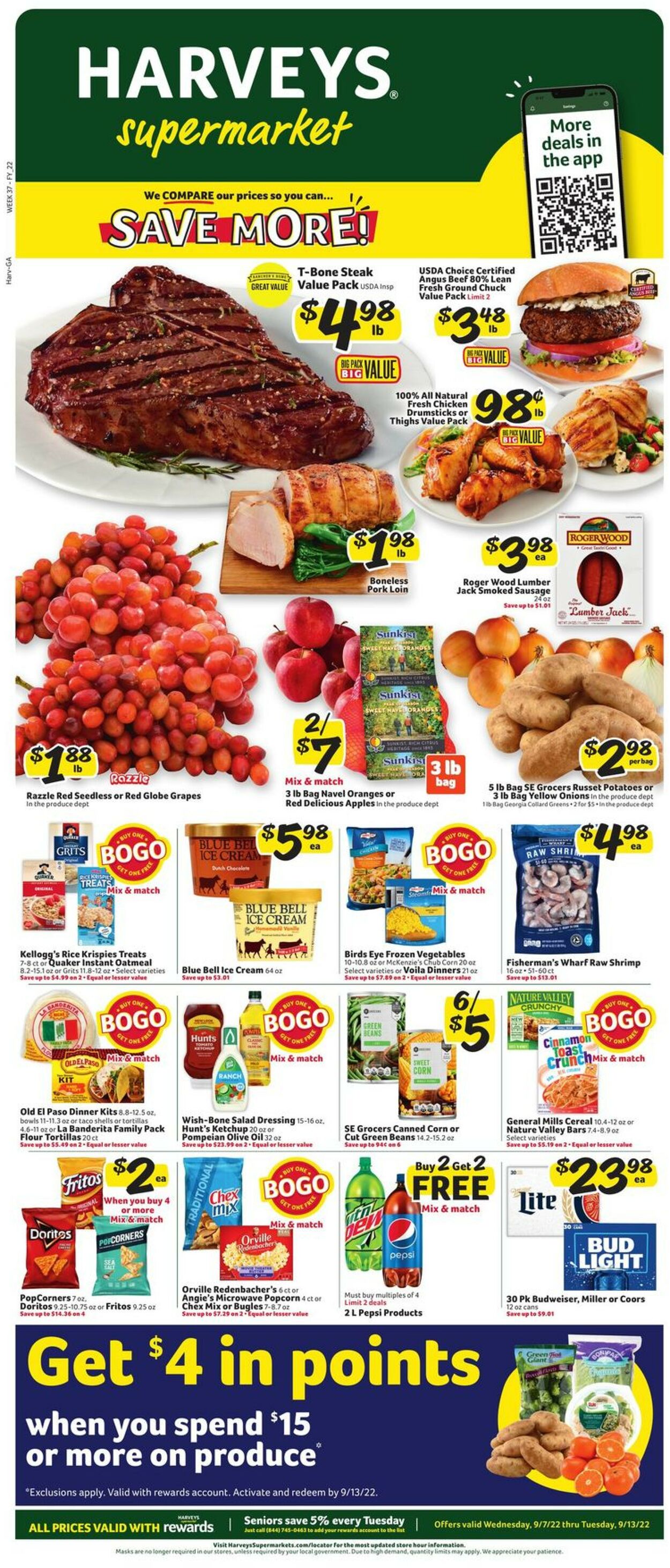Catalogue Harveys Supermarket from 09/07/2022
