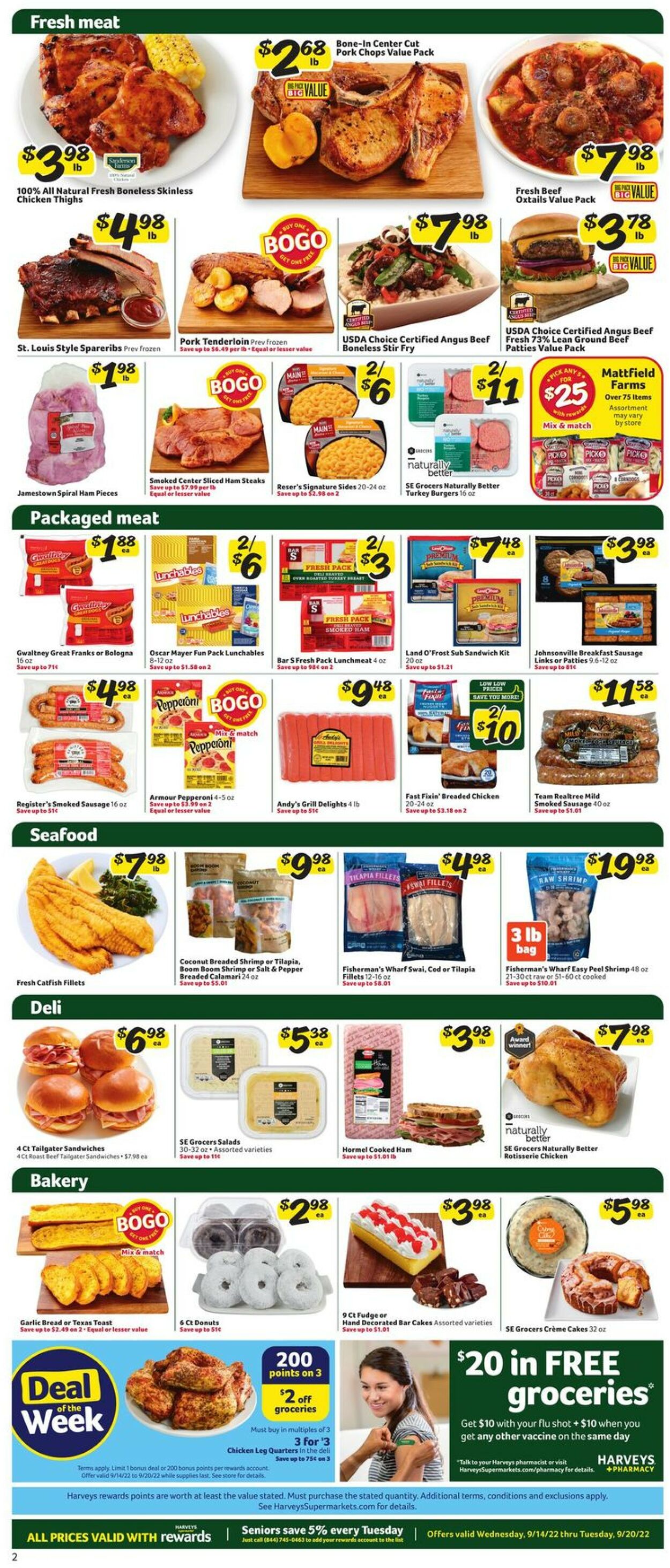 Catalogue Harveys Supermarket from 09/14/2022
