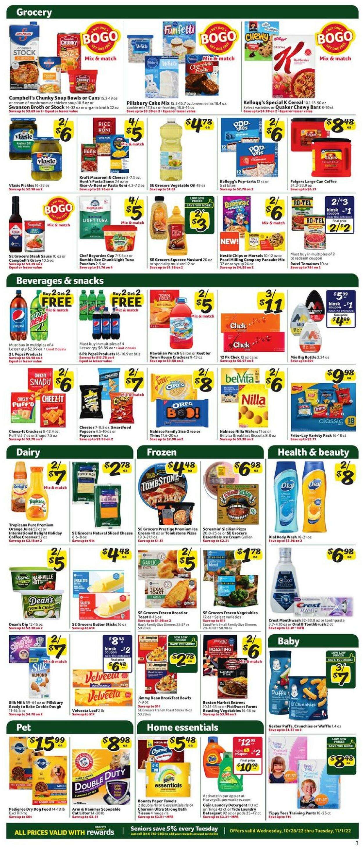 Catalogue Harveys Supermarket from 10/26/2022