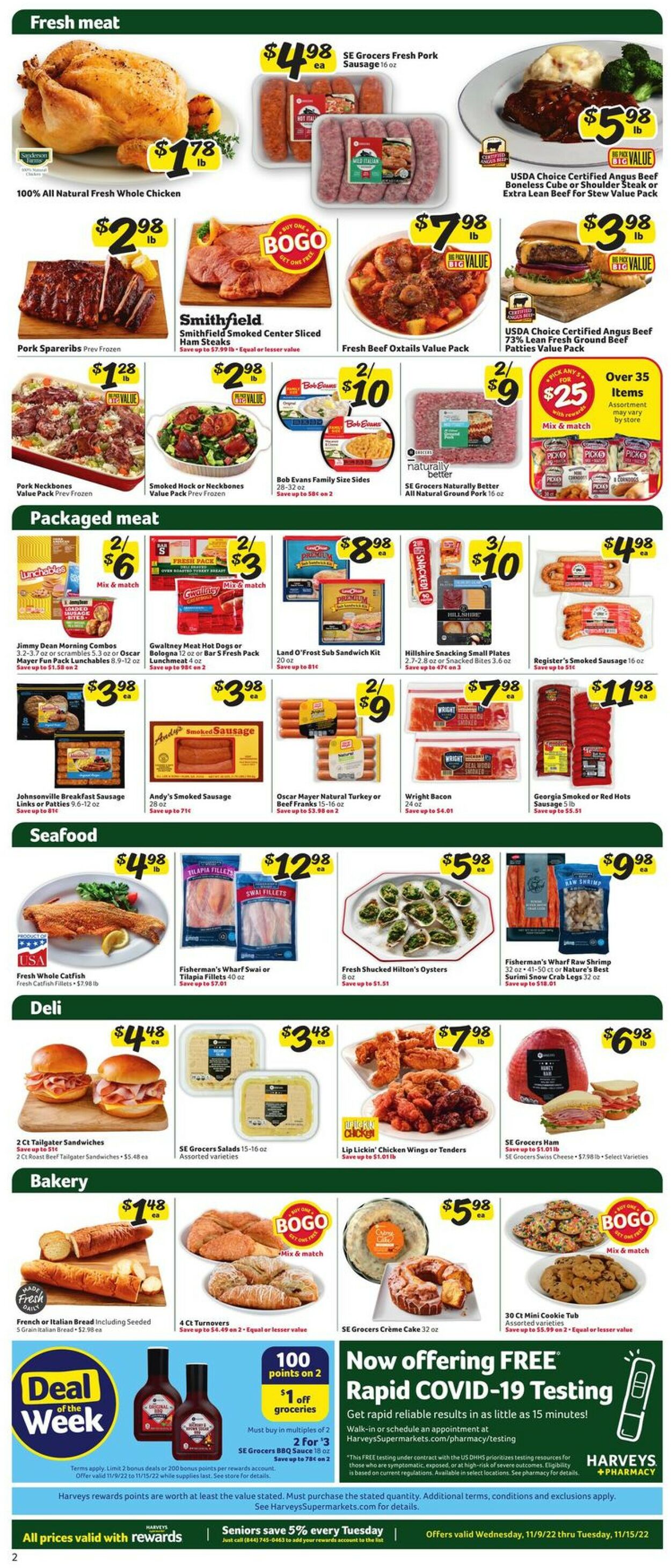 Catalogue Harveys Supermarket from 11/09/2022