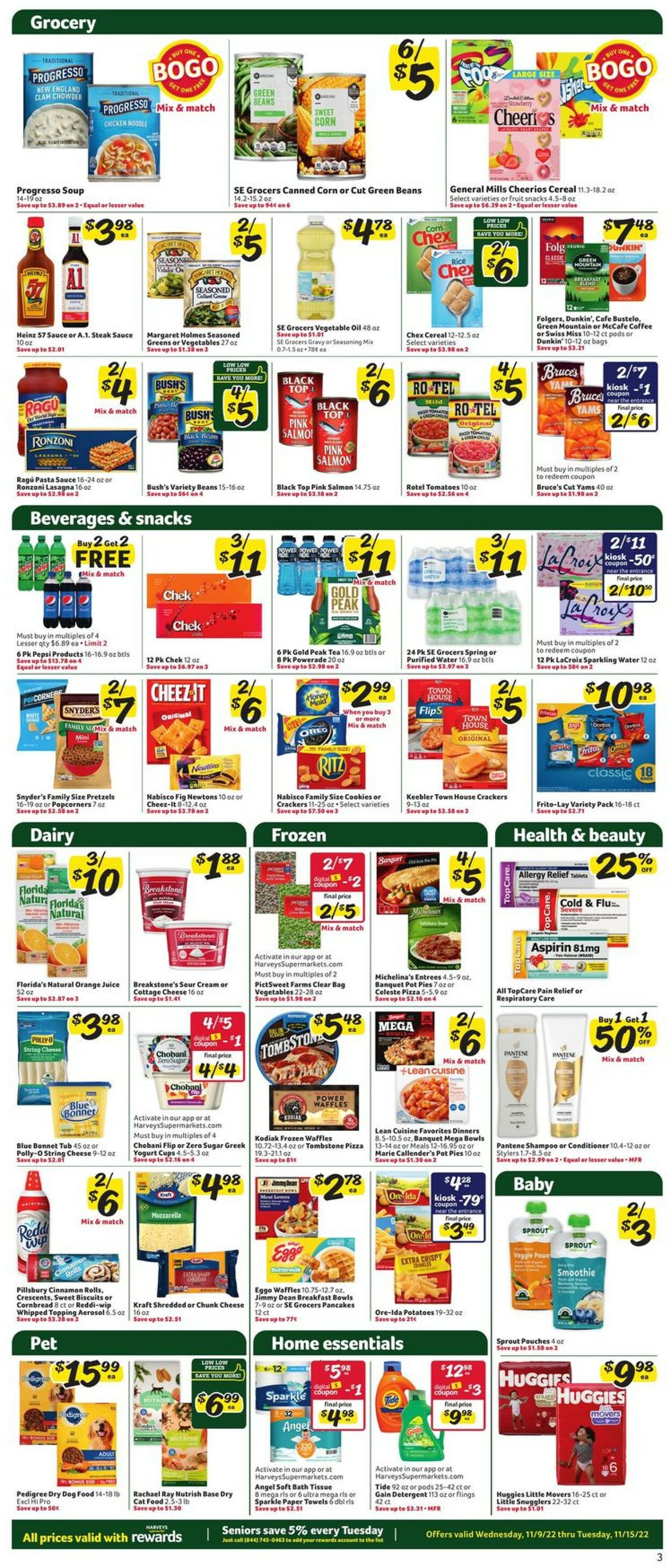 Catalogue Harveys Supermarket from 11/09/2022