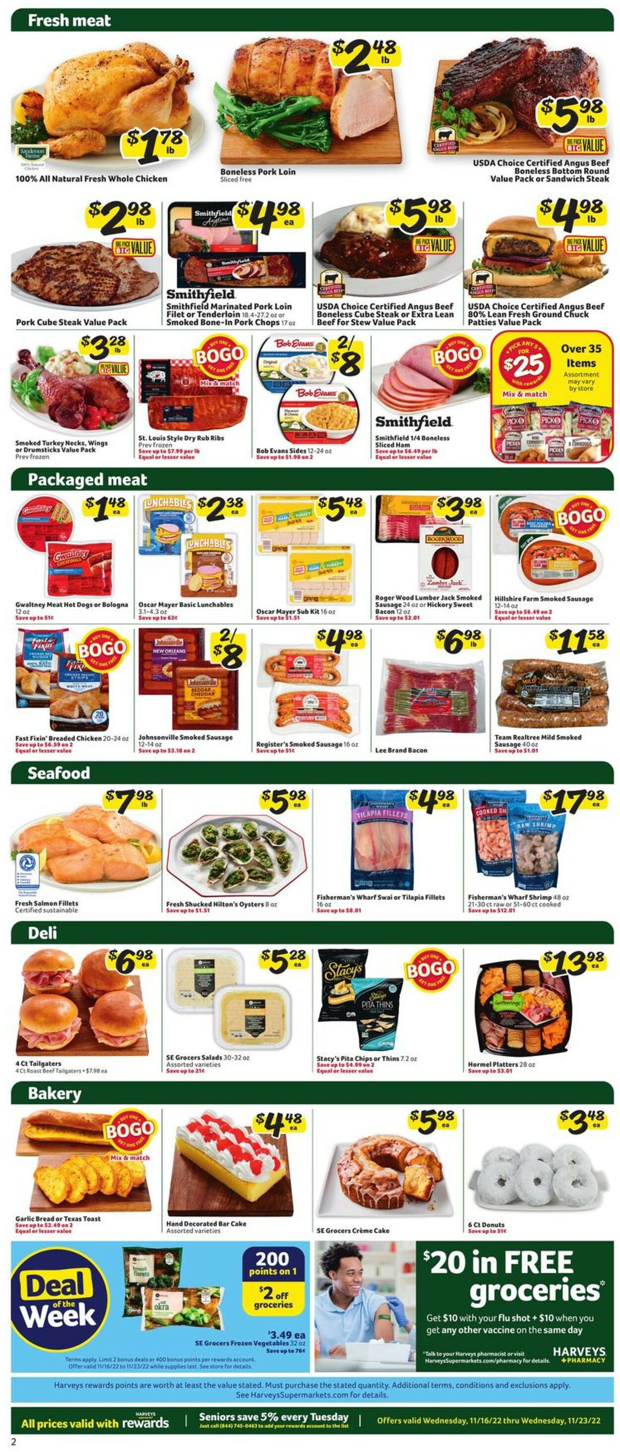 Catalogue Harveys Supermarket from 11/16/2022