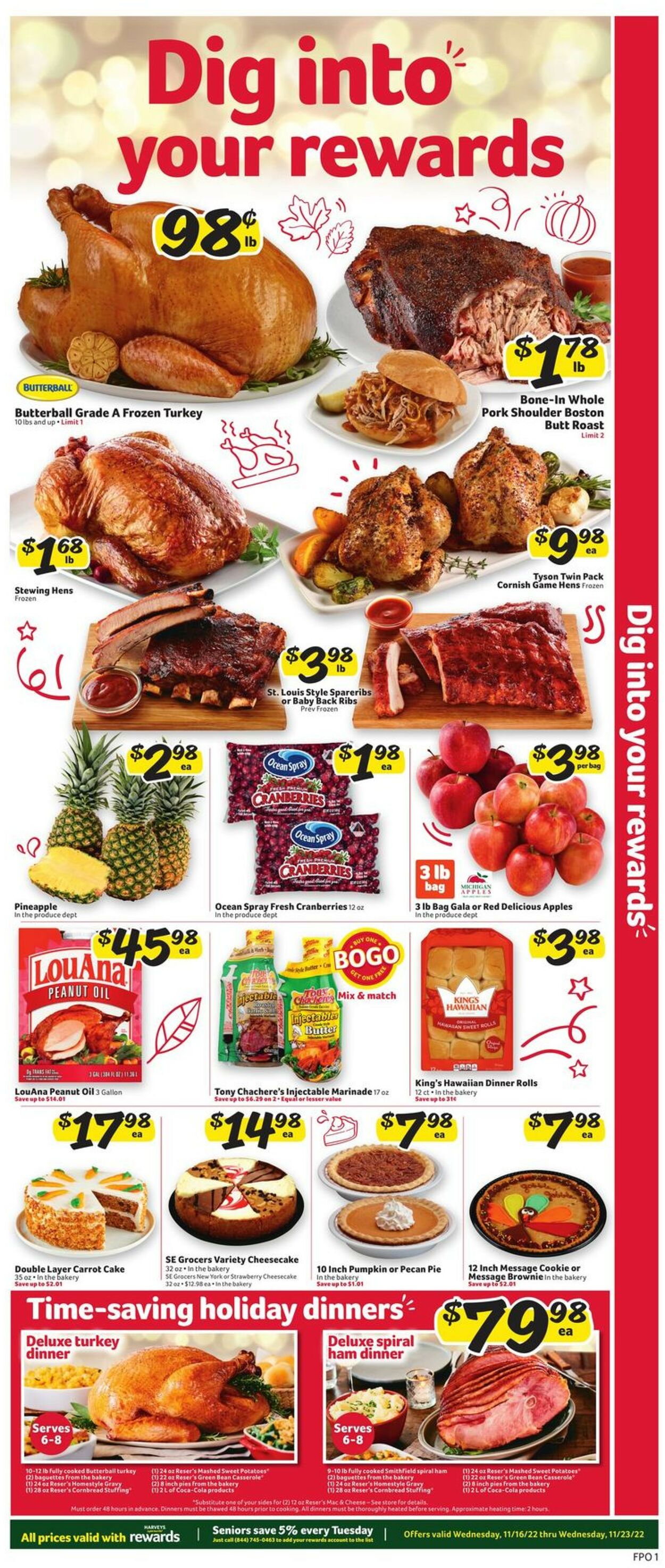 Catalogue Harveys Supermarket from 11/16/2022