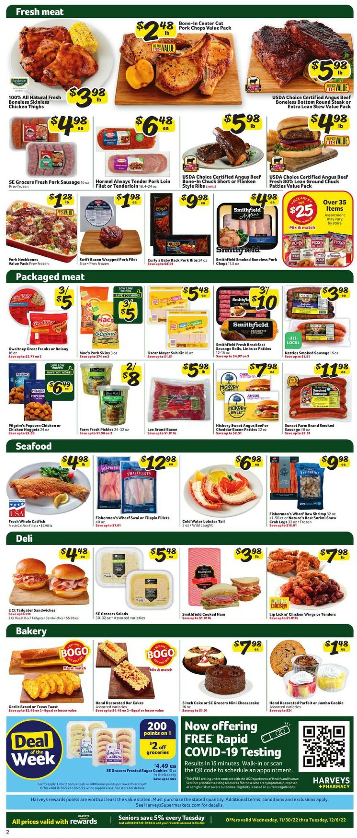 Catalogue Harveys Supermarket from 11/30/2022