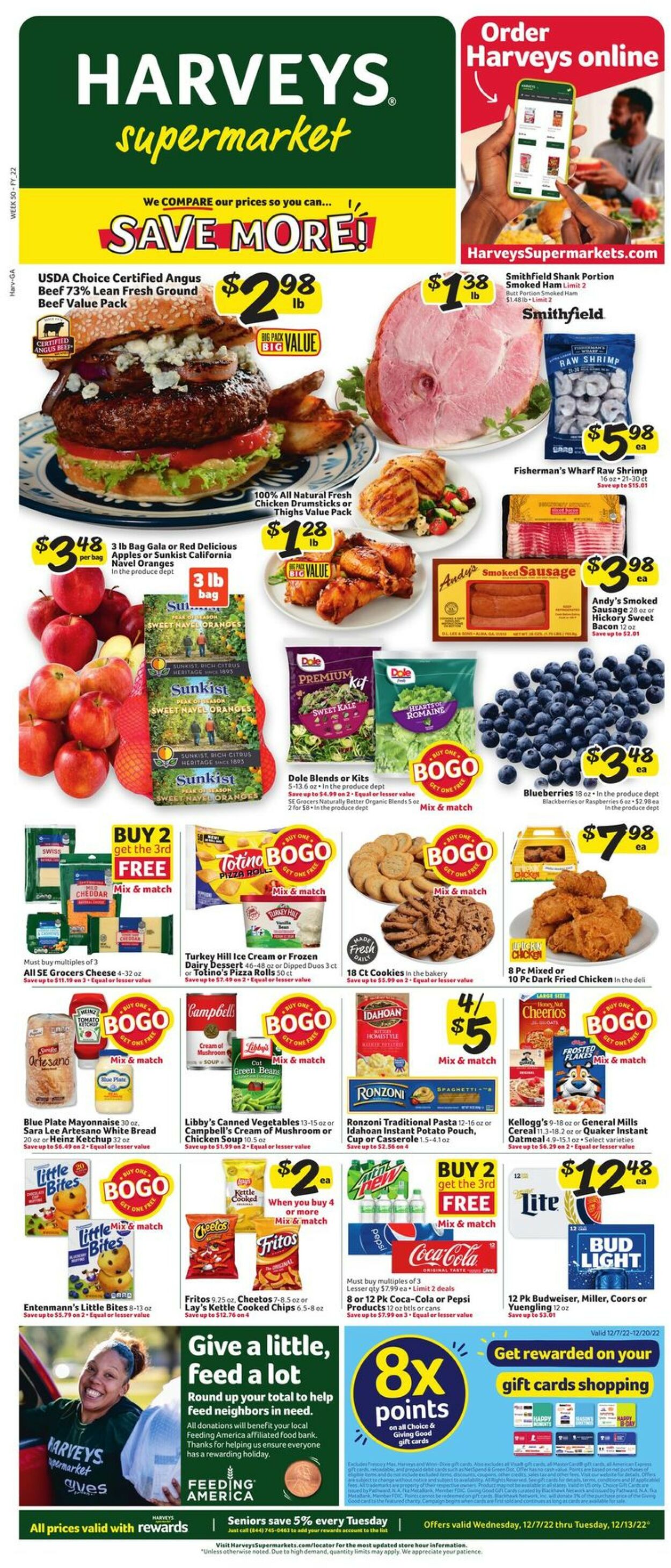 Catalogue Harveys Supermarket from 12/07/2022