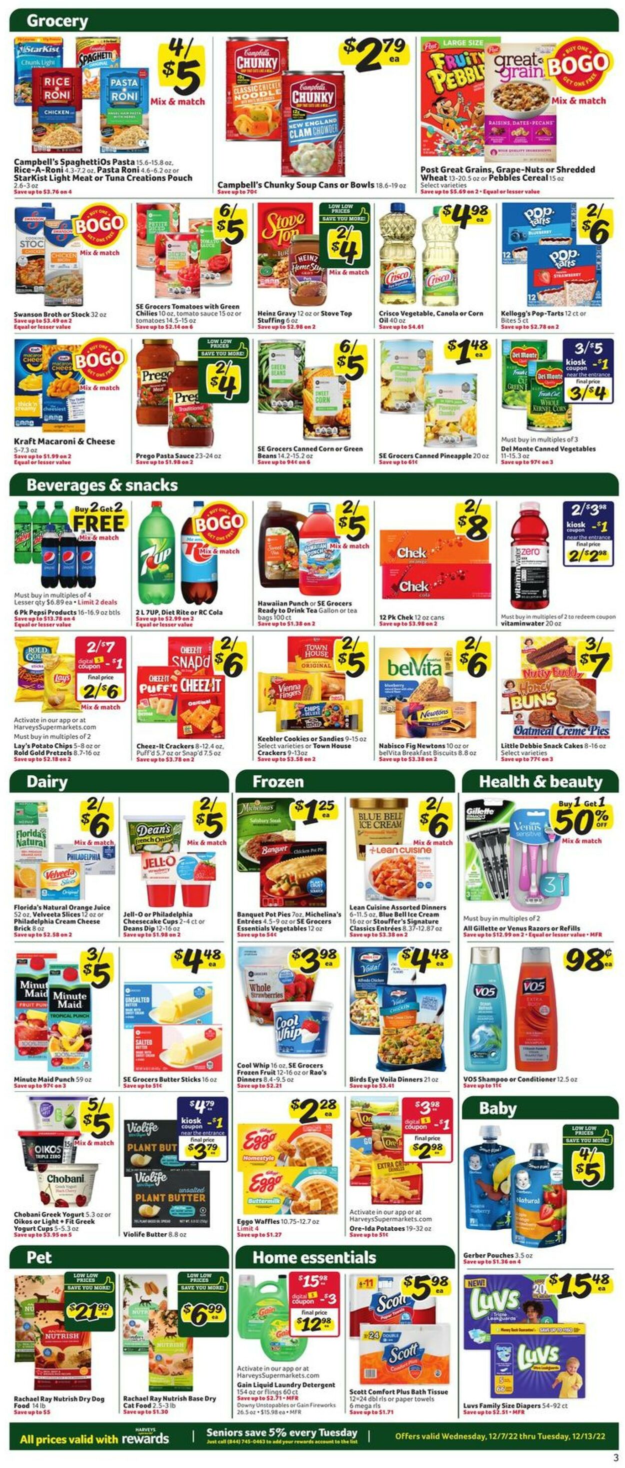 Catalogue Harveys Supermarket from 12/07/2022