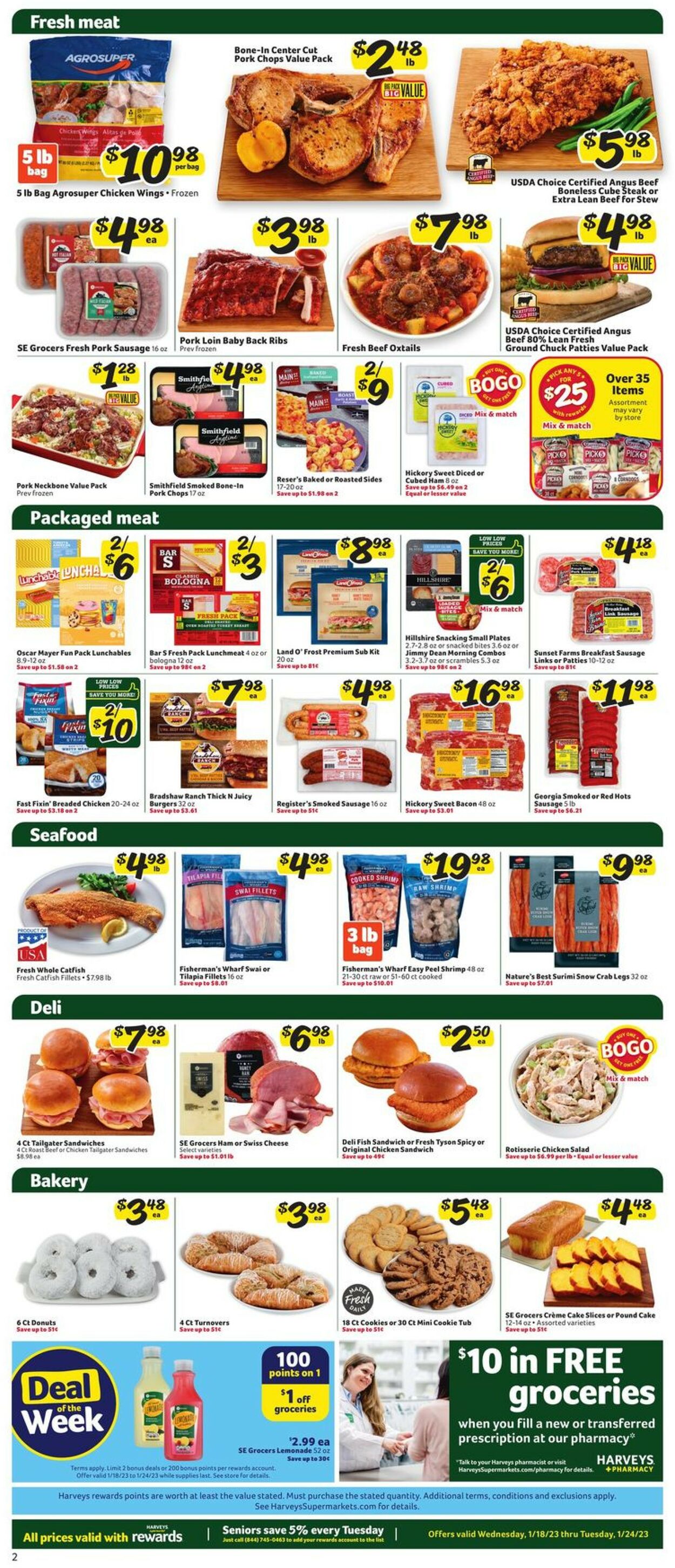 Catalogue Harveys Supermarket from 01/18/2023