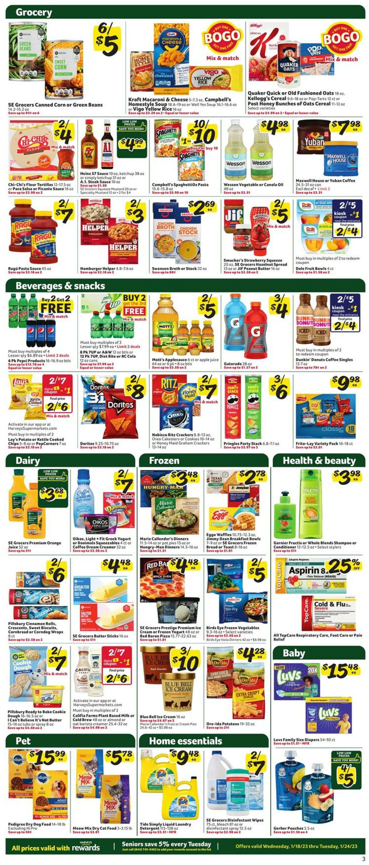 Catalogue Harveys Supermarket from 01/18/2023