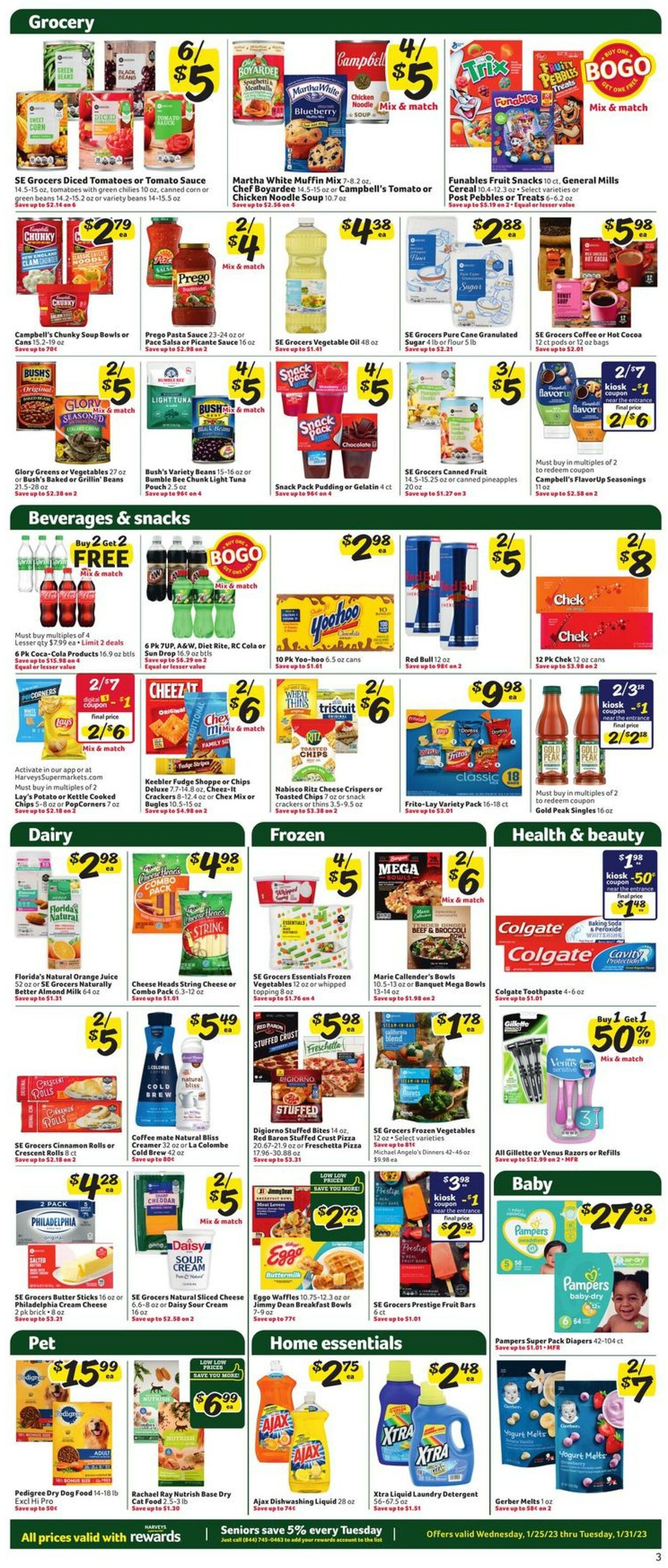 Catalogue Harveys Supermarket from 01/25/2023