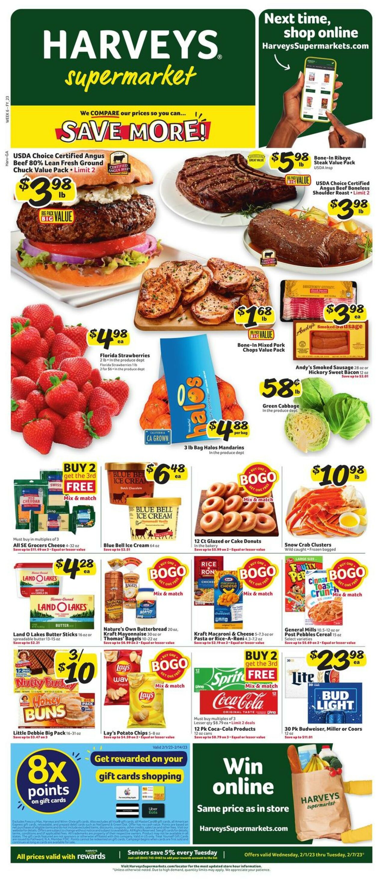 Catalogue Harveys Supermarket from 02/01/2023