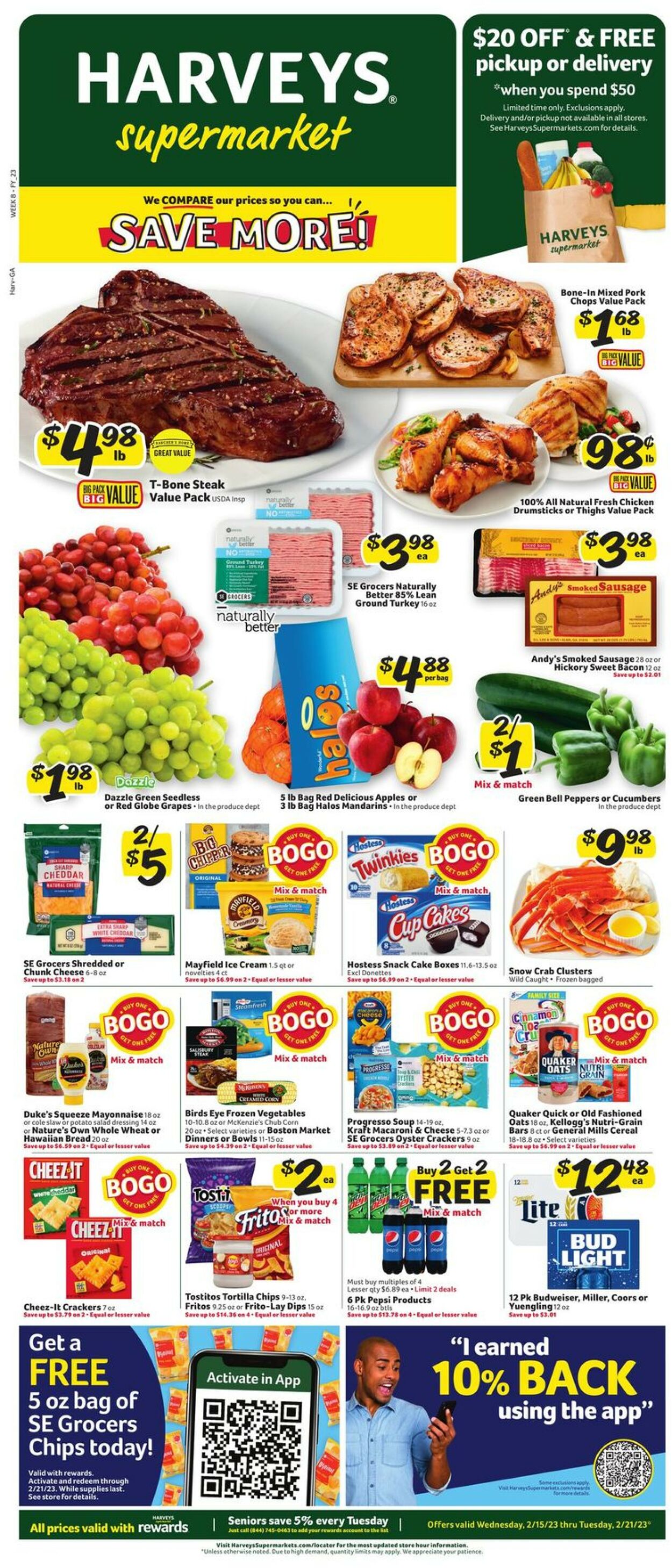 Catalogue Harveys Supermarket from 02/15/2023