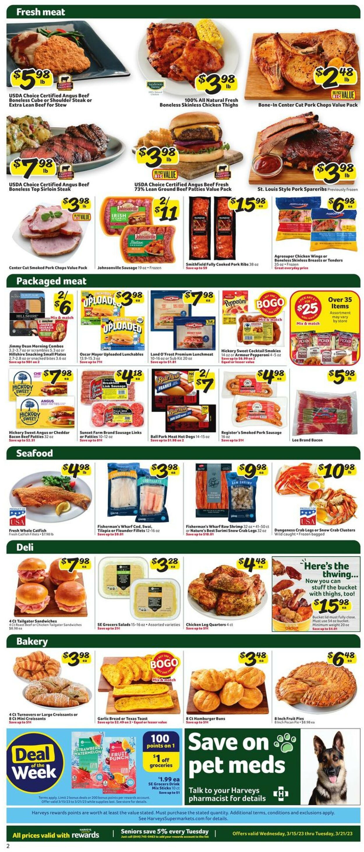 Catalogue Harveys Supermarket from 03/15/2023