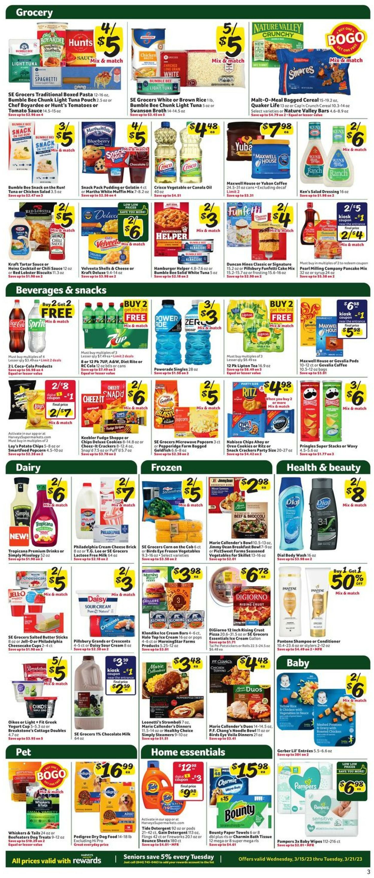 Catalogue Harveys Supermarket from 03/15/2023