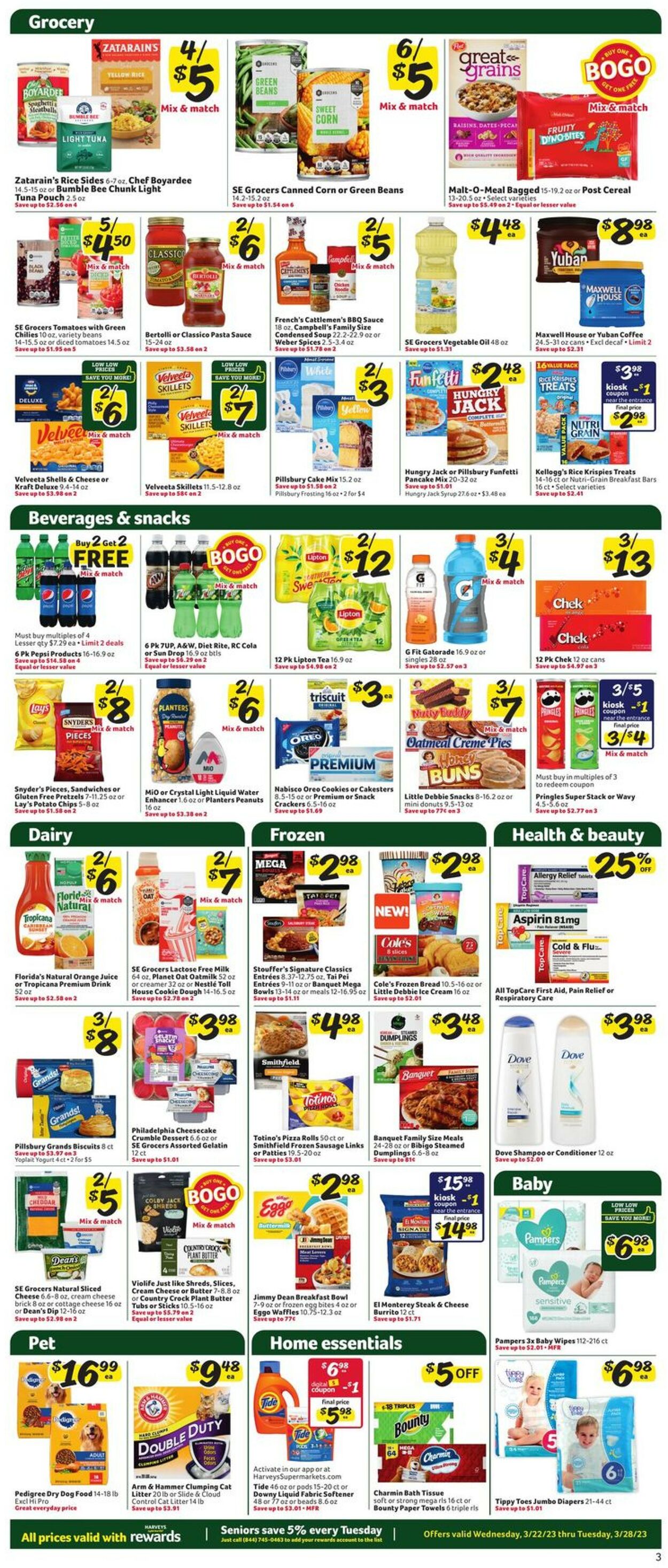 Catalogue Harveys Supermarket from 03/22/2023