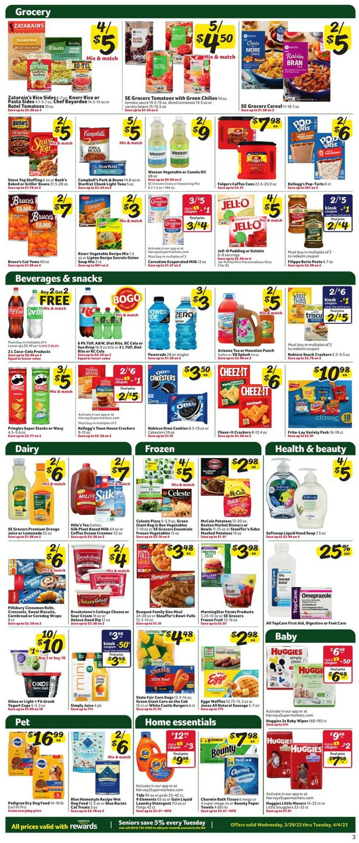 Catalogue Harveys Supermarket from 03/29/2023