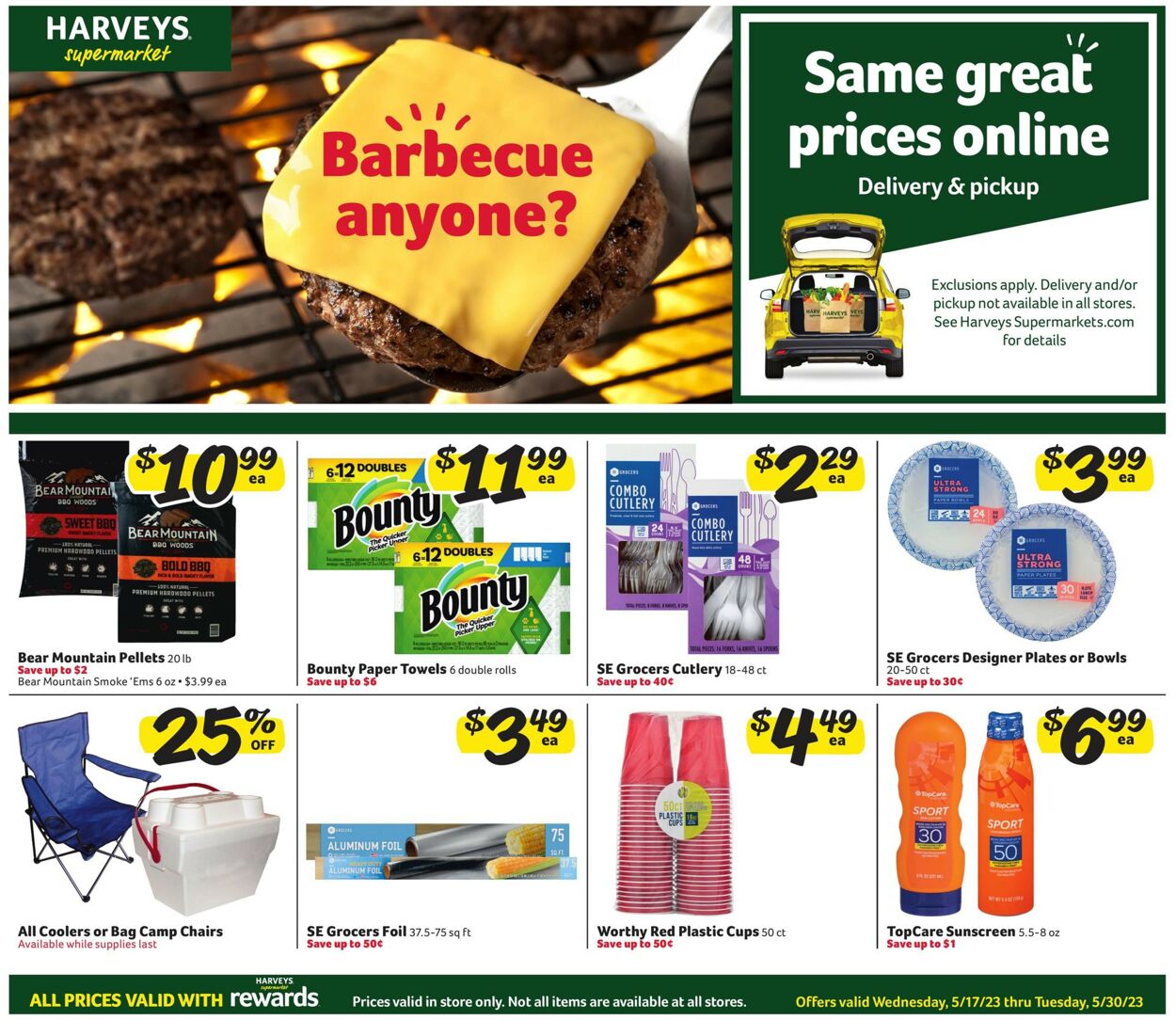 Catalogue Harveys Supermarket from 05/17/2023