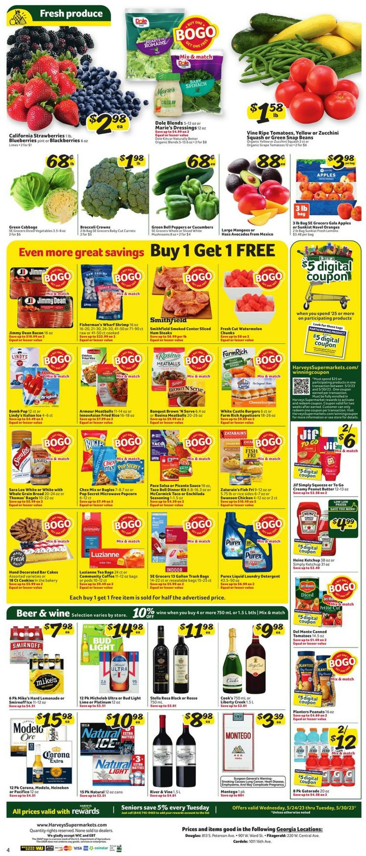Catalogue Harveys Supermarket from 05/24/2023