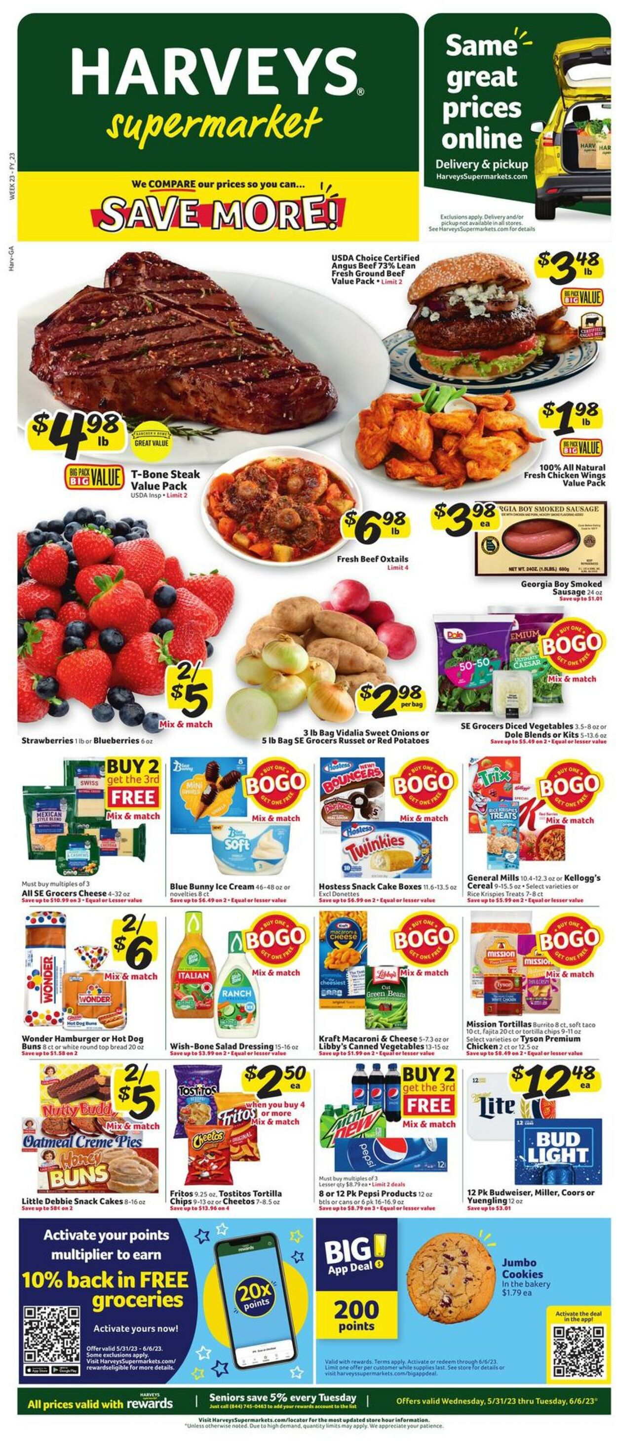 Catalogue Harveys Supermarket from 05/31/2023