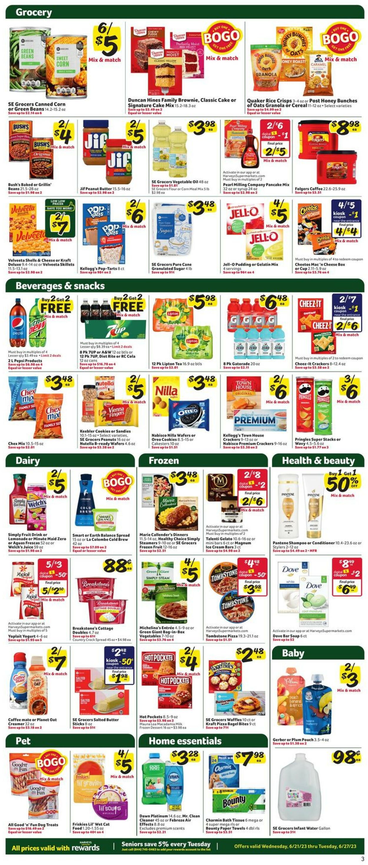 Catalogue Harveys Supermarket from 06/21/2023