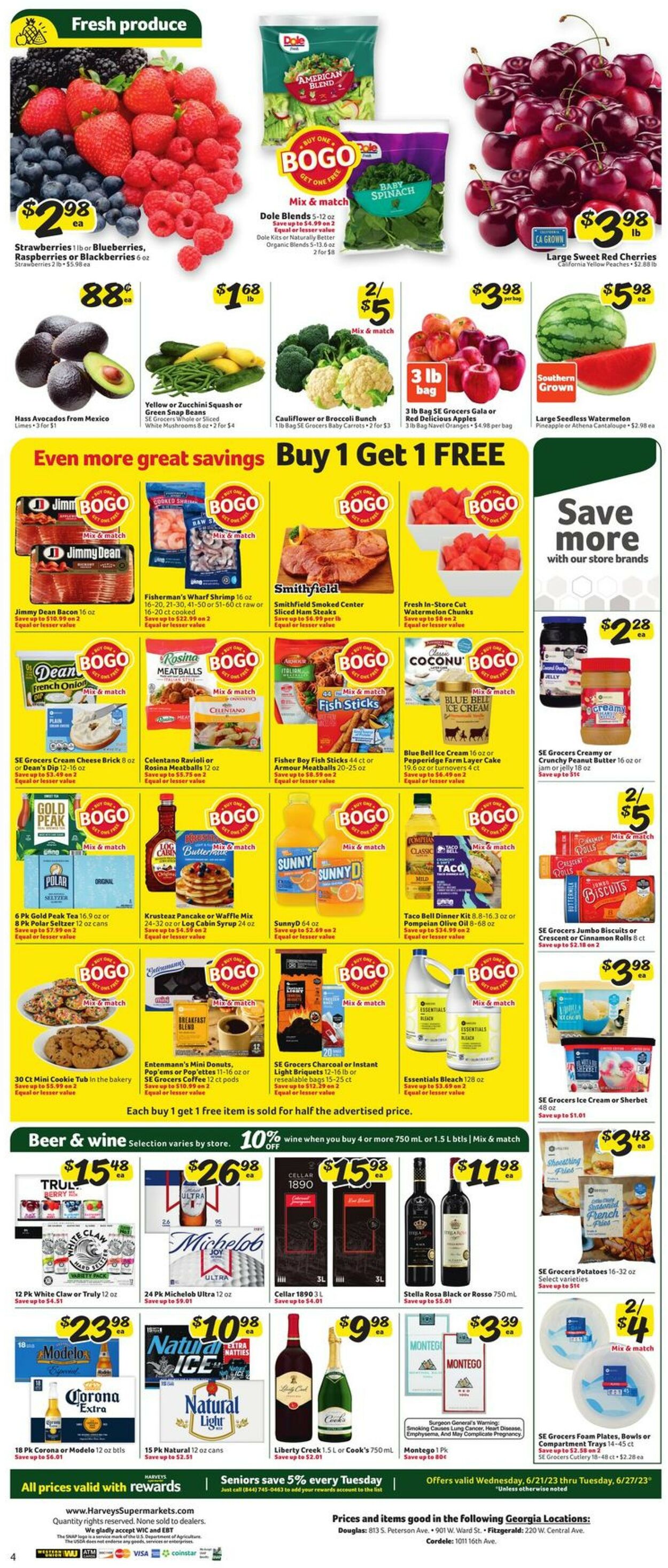Catalogue Harveys Supermarket from 06/21/2023
