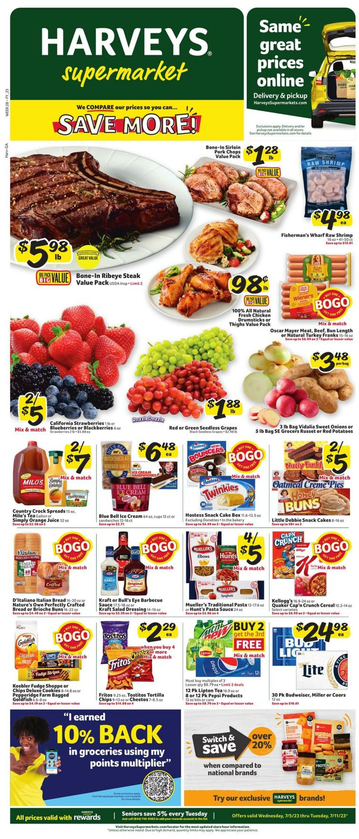 Catalogue Harveys Supermarket from 07/05/2023