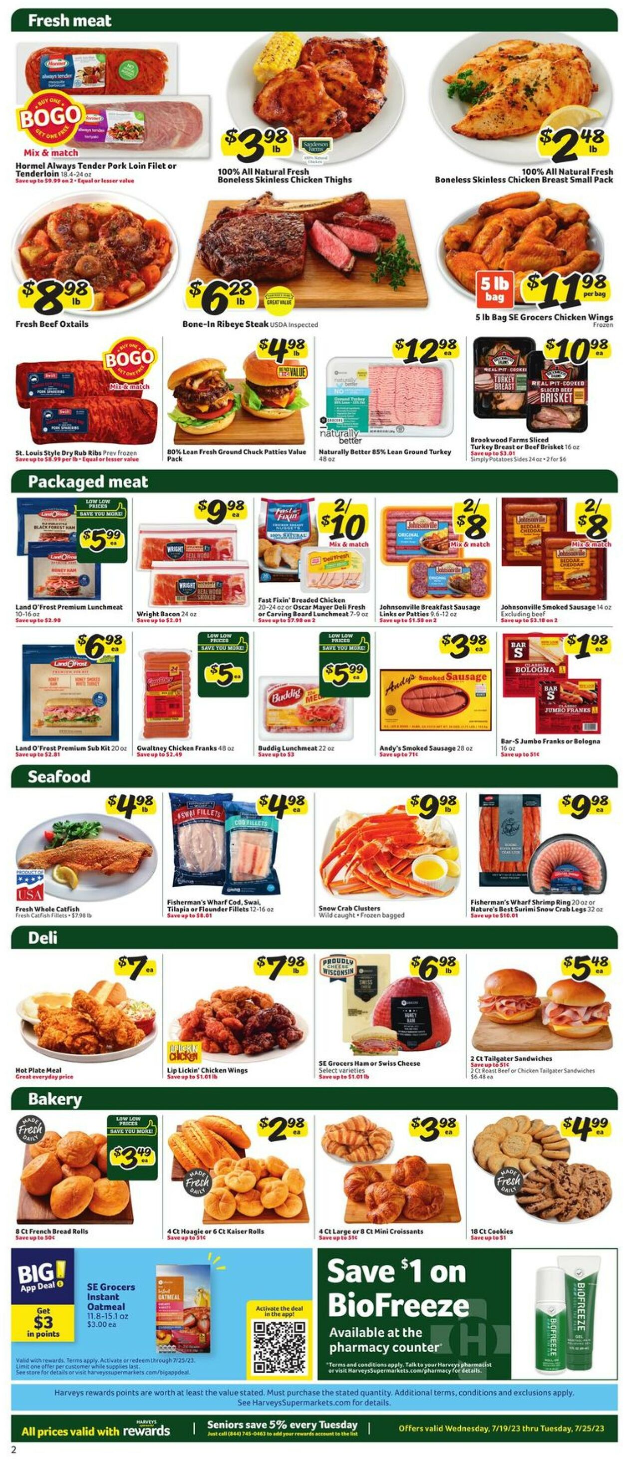 Catalogue Harveys Supermarket from 07/19/2023