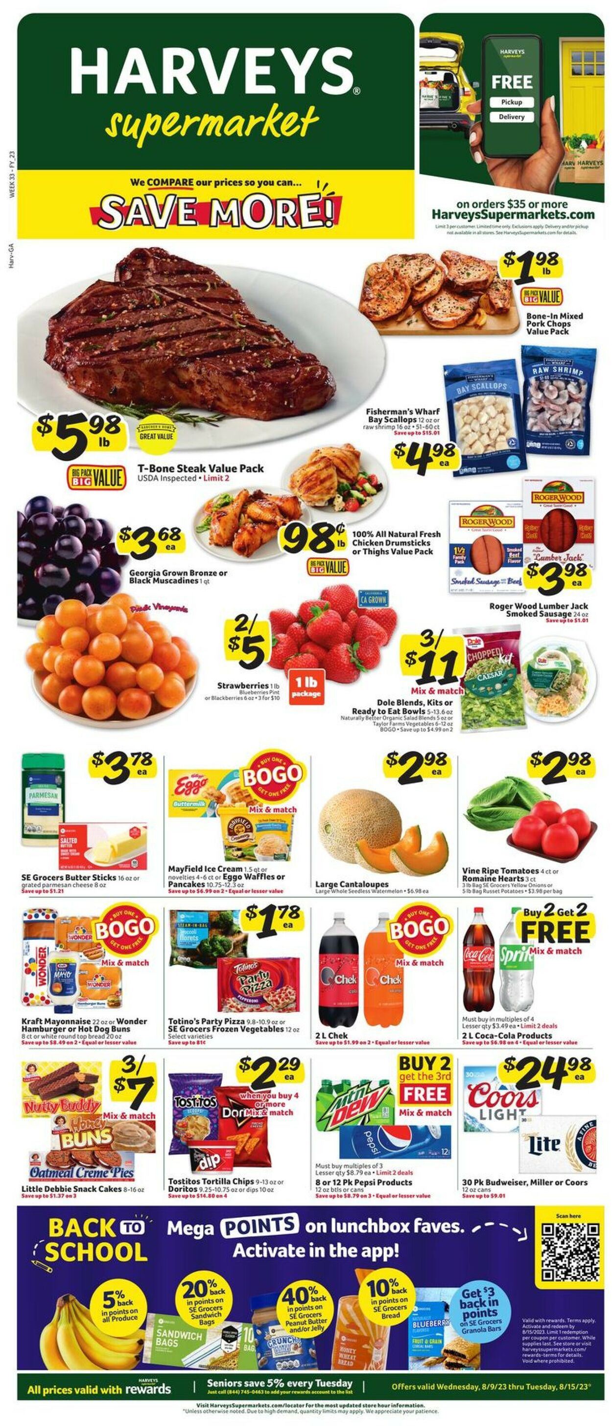 Catalogue Harveys Supermarket from 08/09/2023