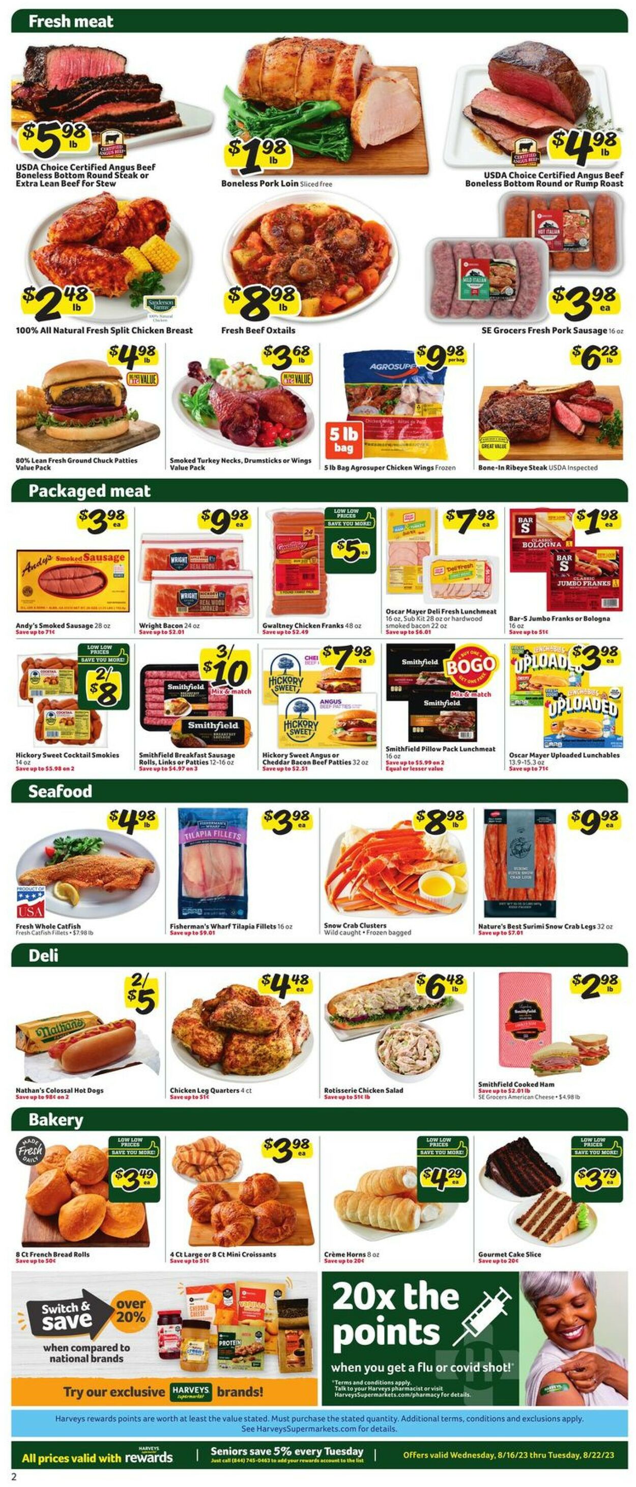 Catalogue Harveys Supermarket from 08/16/2023