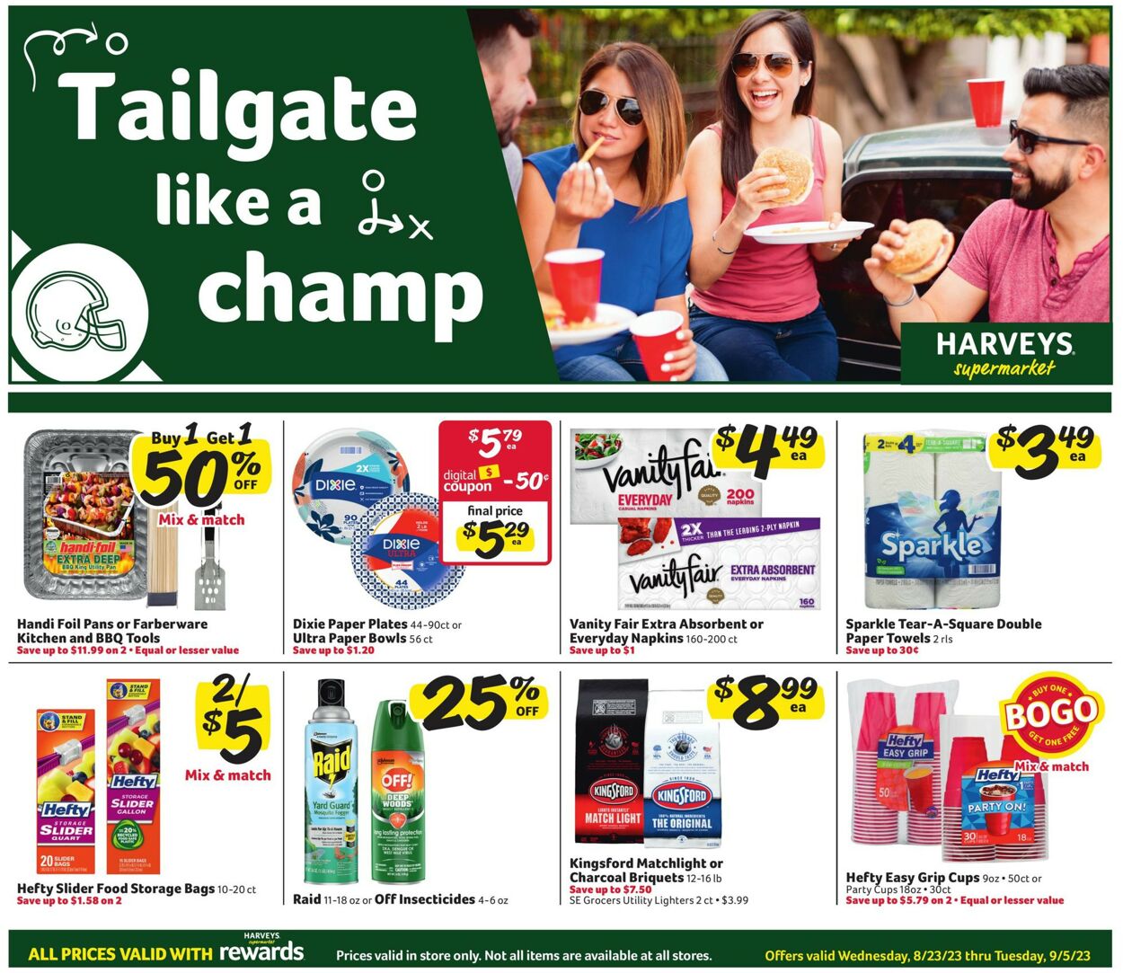 Catalogue Harveys Supermarket from 08/23/2023