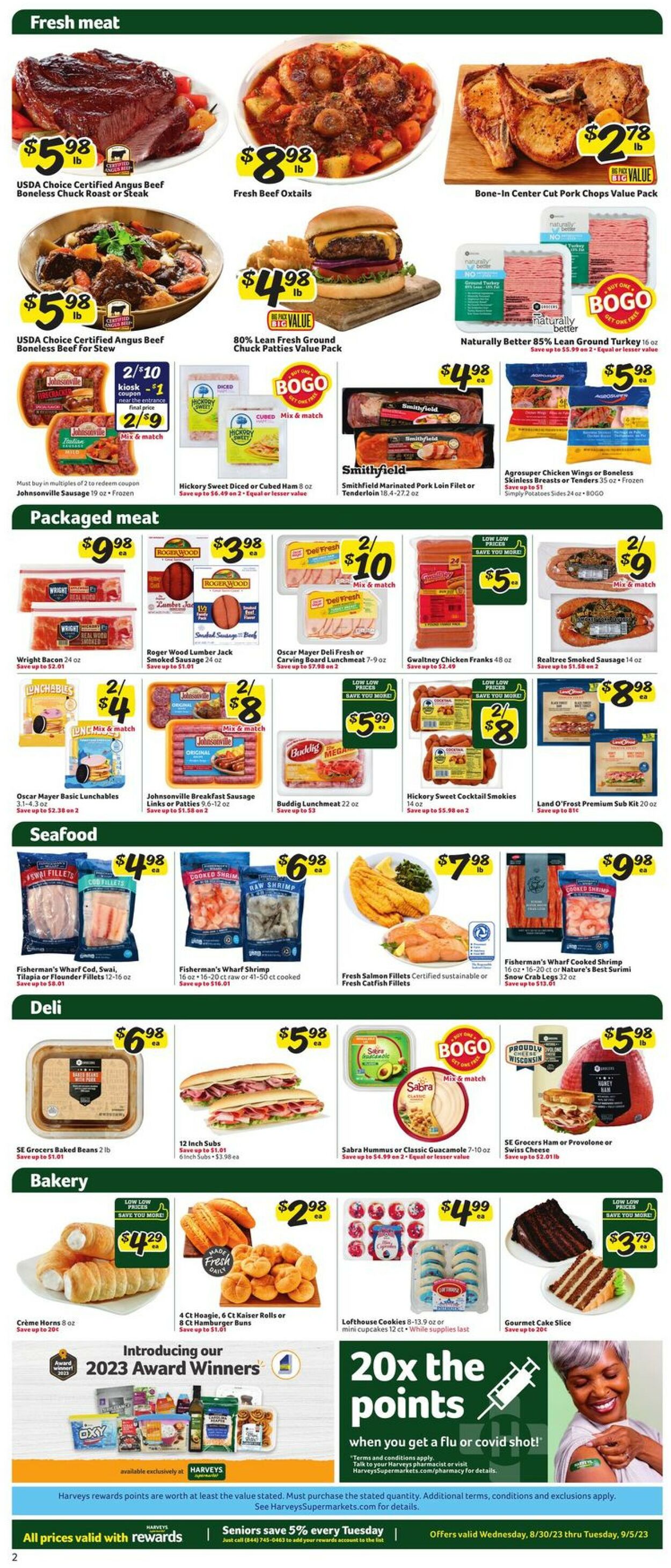 Catalogue Harveys Supermarket from 08/30/2023