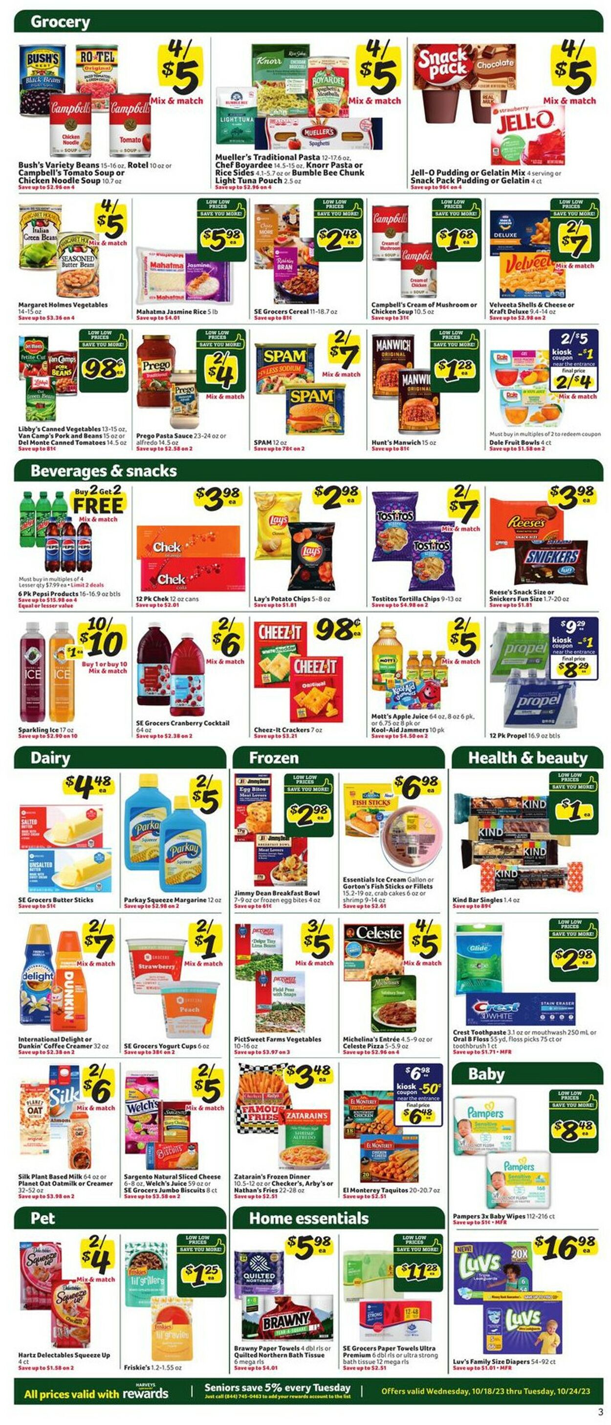 Catalogue Harveys Supermarket from 10/18/2023