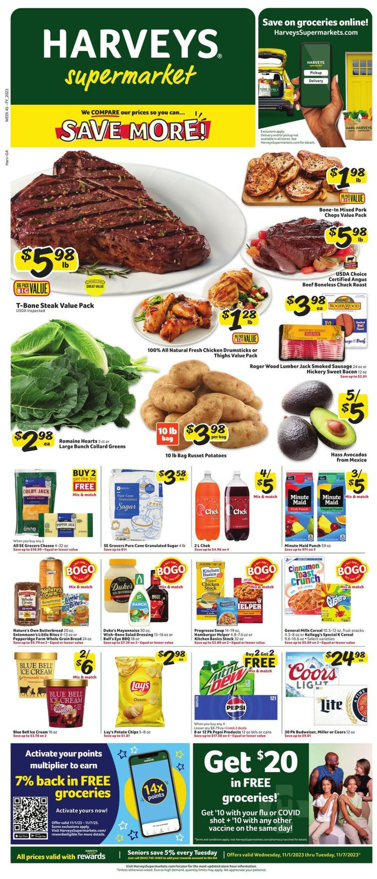 Catalogue Harveys Supermarket from 11/01/2023